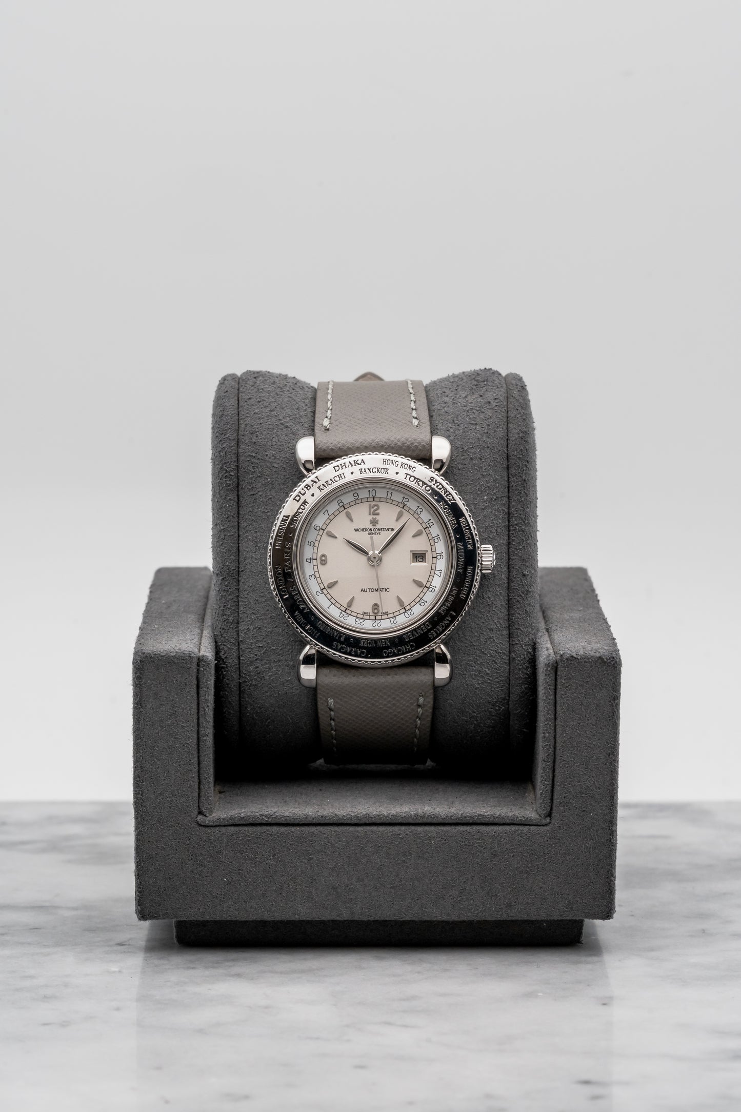 Vacheron Constantin Evasion World Time 48250/000G, Silver Dial, White Gold