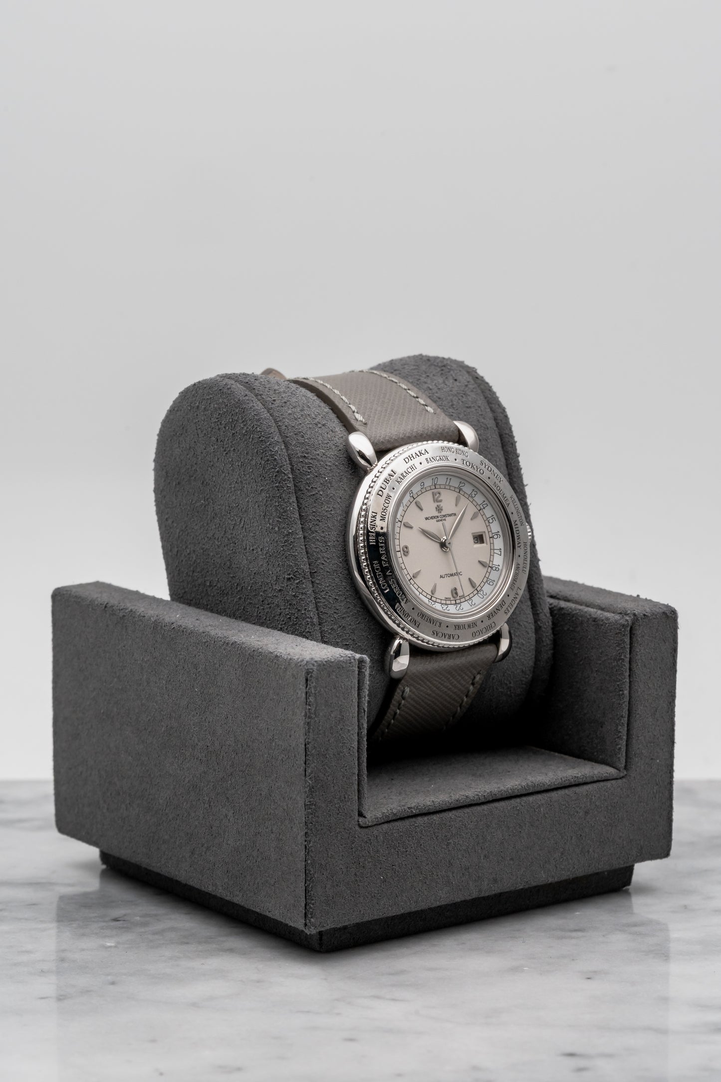 Vacheron Constantin Evasion World Time 48250/000G, Silver Dial, White Gold