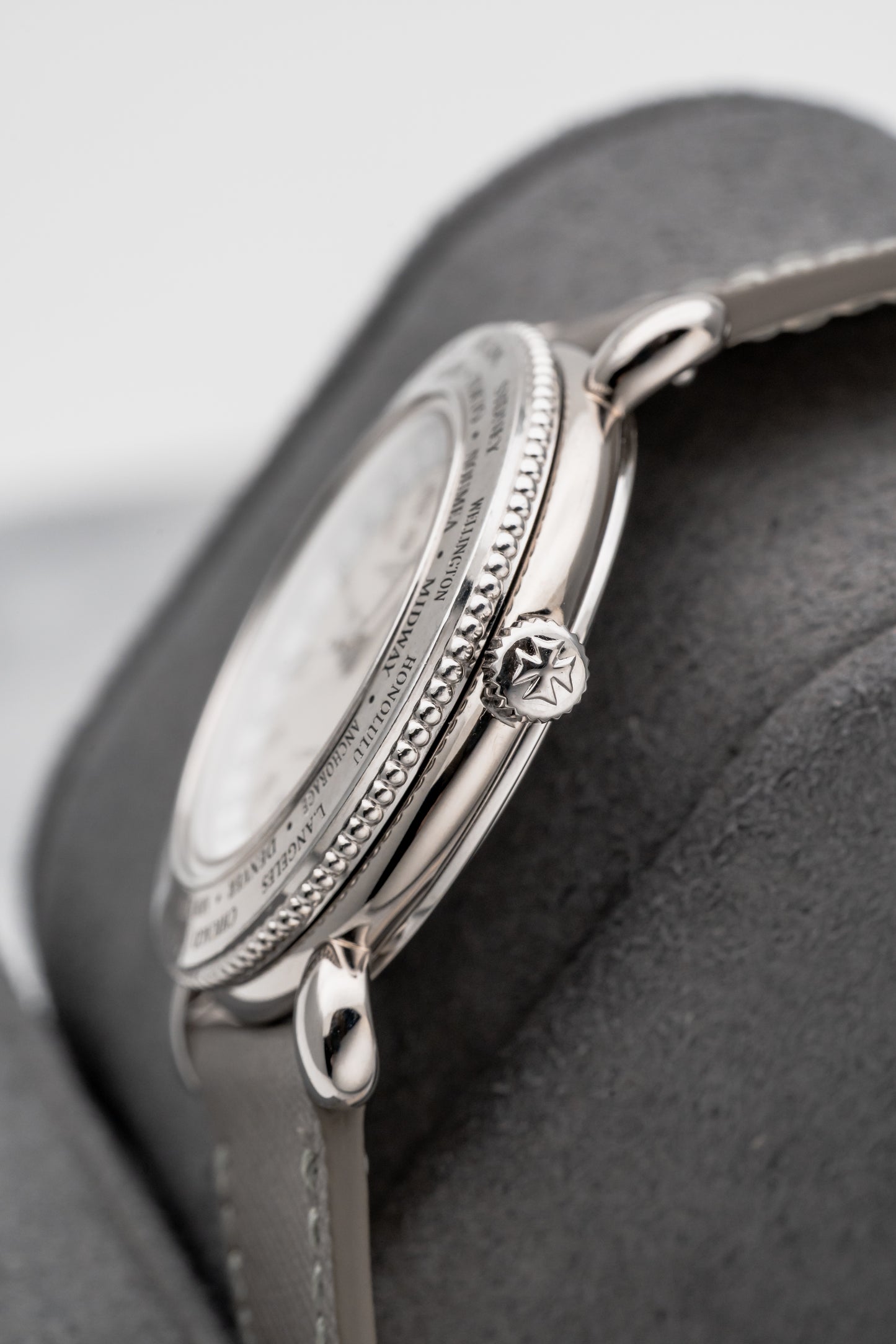 Vacheron Constantin Evasion World Time 48250/000G, Silver Dial, White Gold
