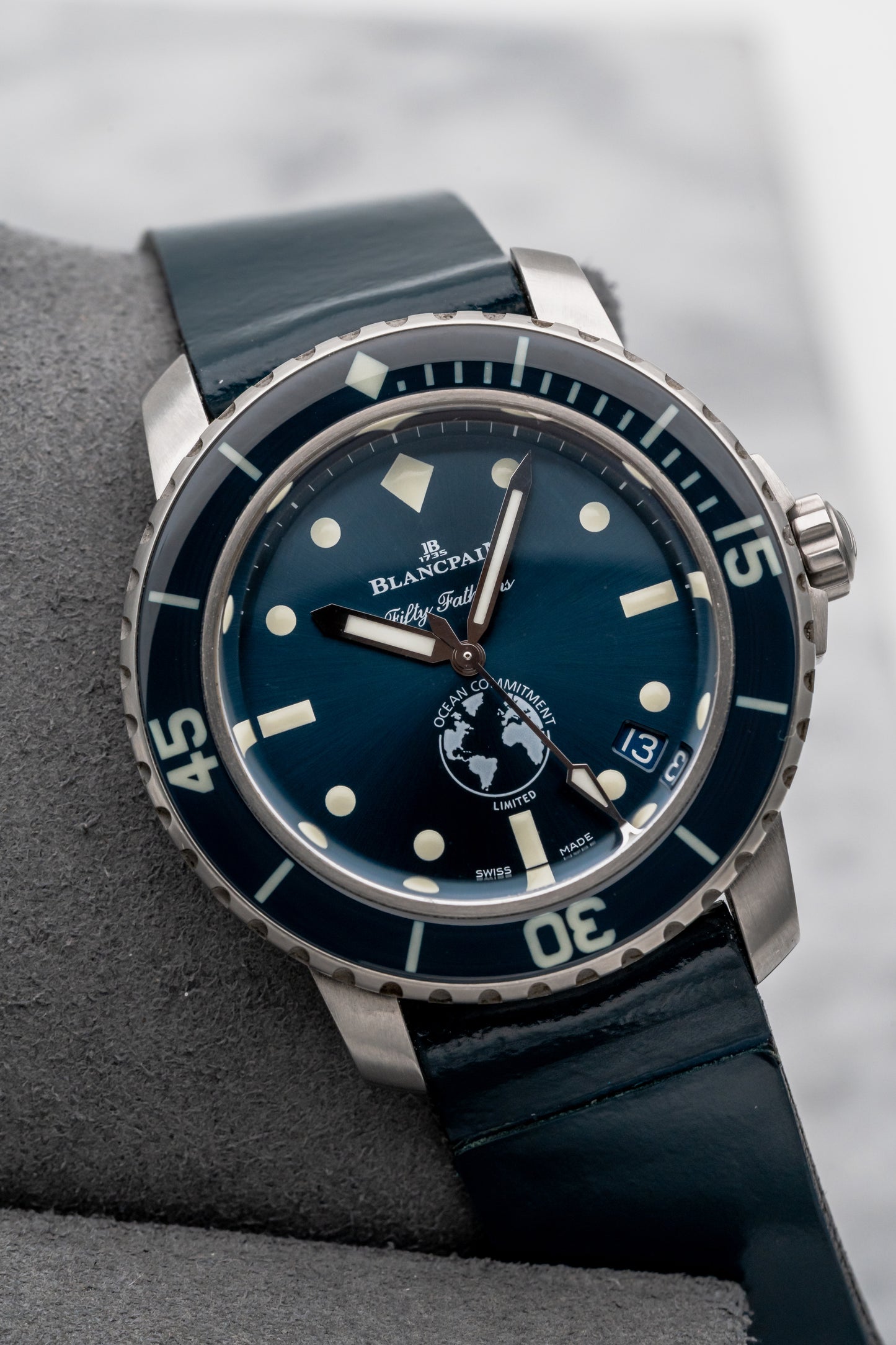 Blancpain Fifty Fathoms “Ocean Commitment” 5008-11B40-52A, Blue Dial