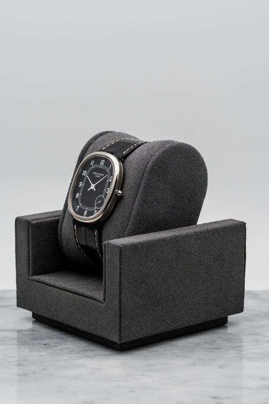 Patek Philippe 5028G Ellipse – White Gold, Black Dial