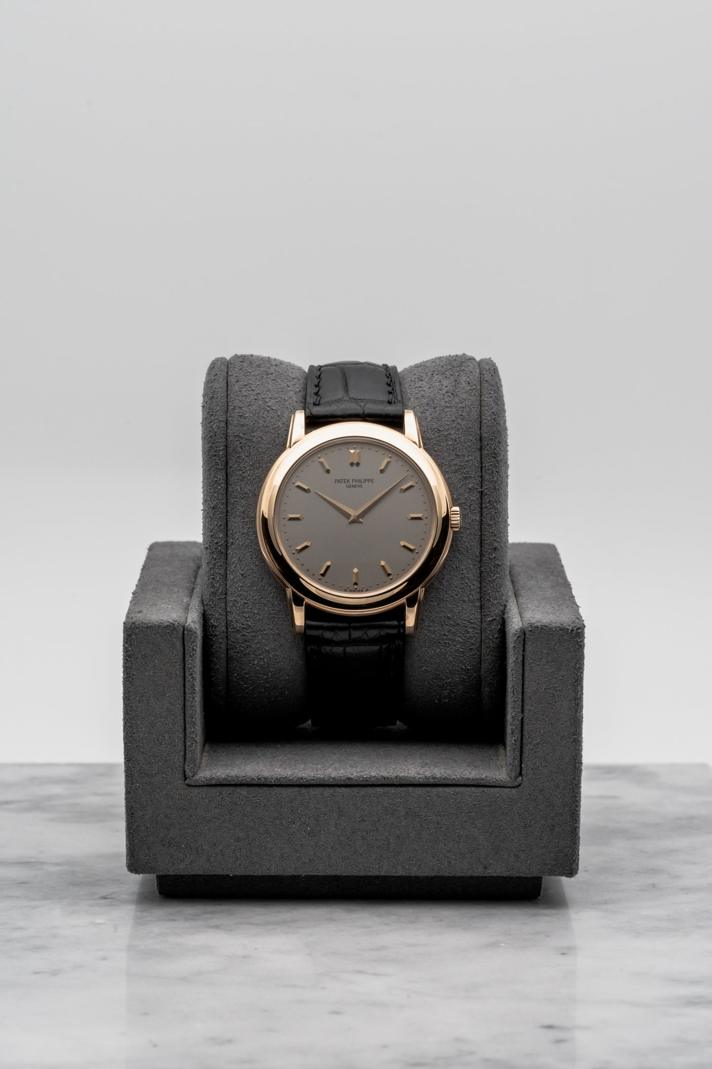 Patek Philippe Calatrava 5032J Silver Dial, Yellow Gold