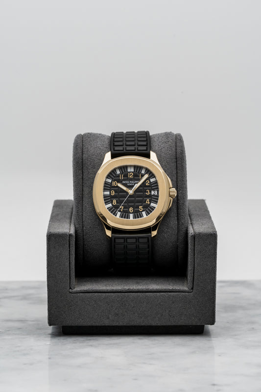 Patek Philippe Aquanaut 5065J-001 – 18K Yellow Gold, Black Embossed Dial