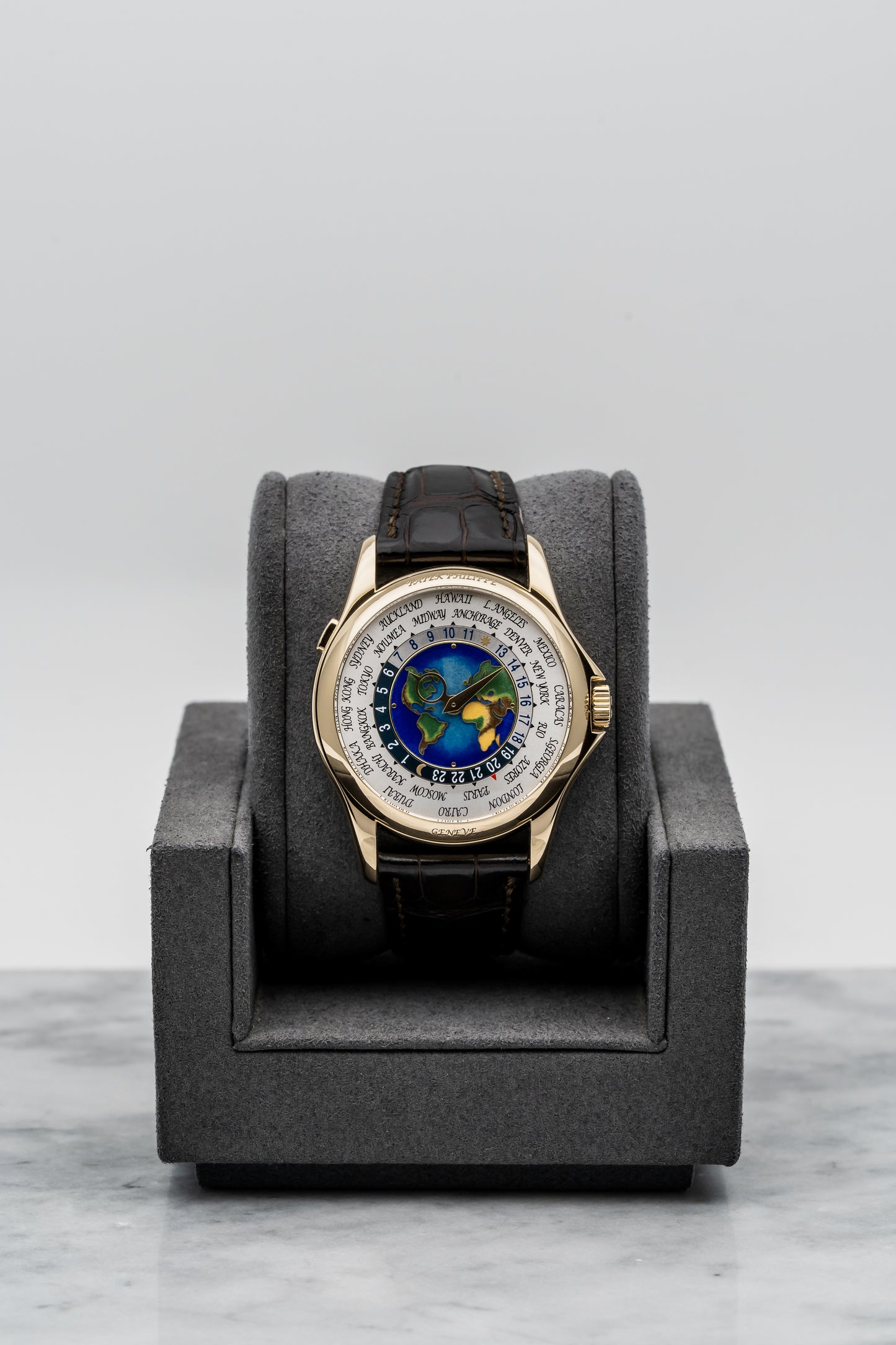 Patek Philippe 5131J-001 – Cloisonné Enamel World Time, Yellow Gold