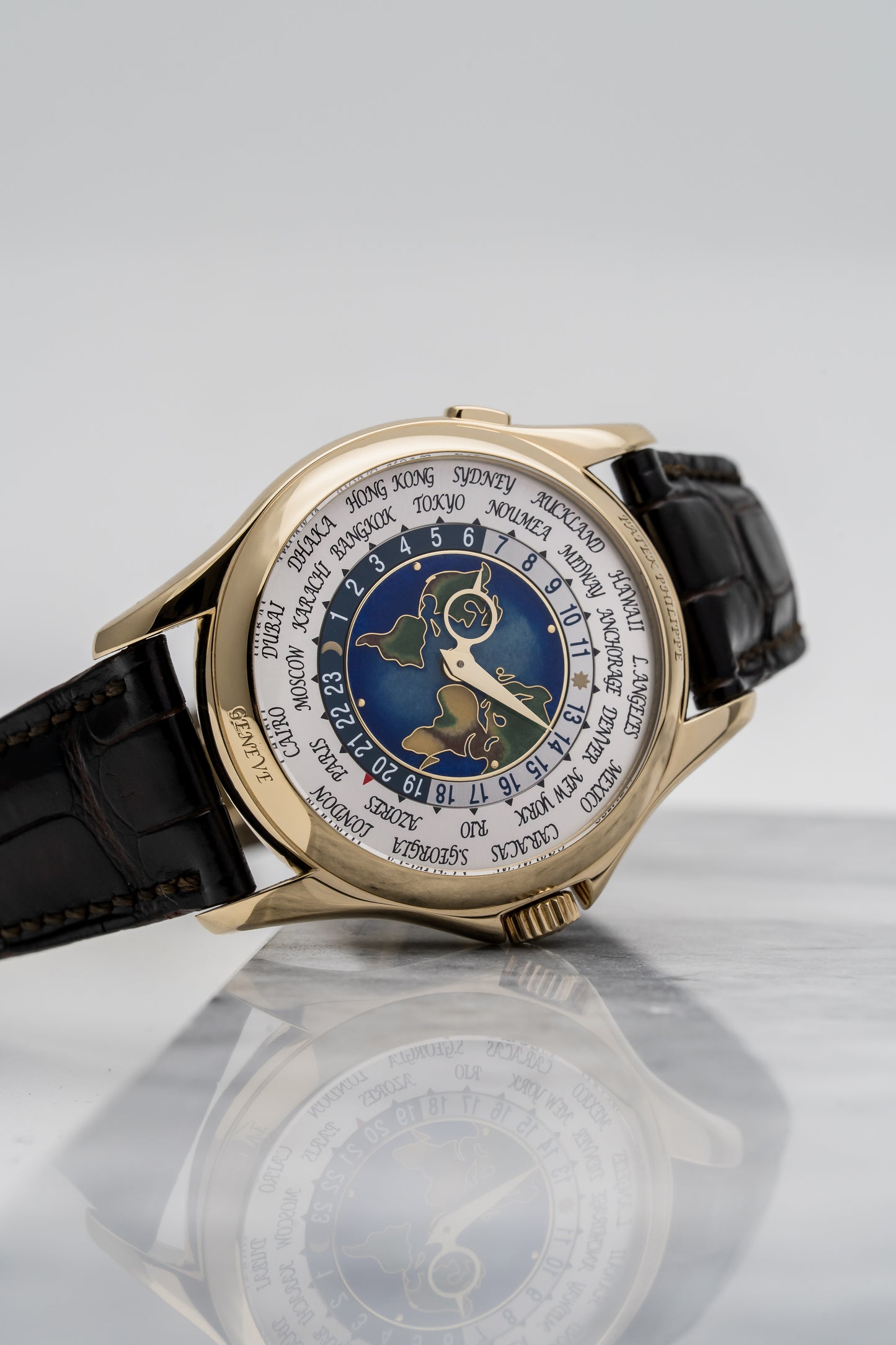 Patek Philippe 5131J-001 – Cloisonné Enamel World Time, Yellow Gold