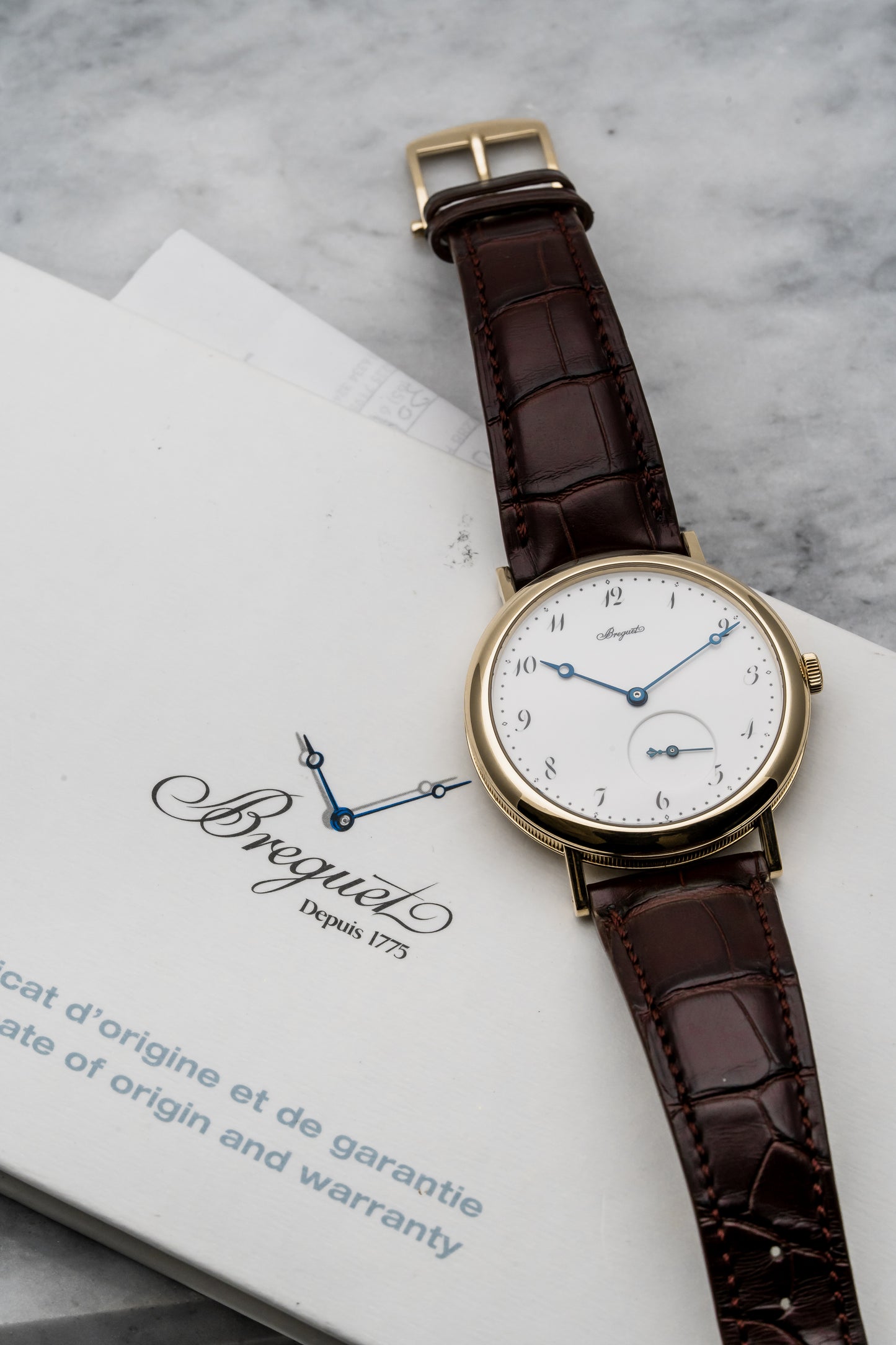 Breguet Classique 5140BA Yellow Gold, Enamel Dial