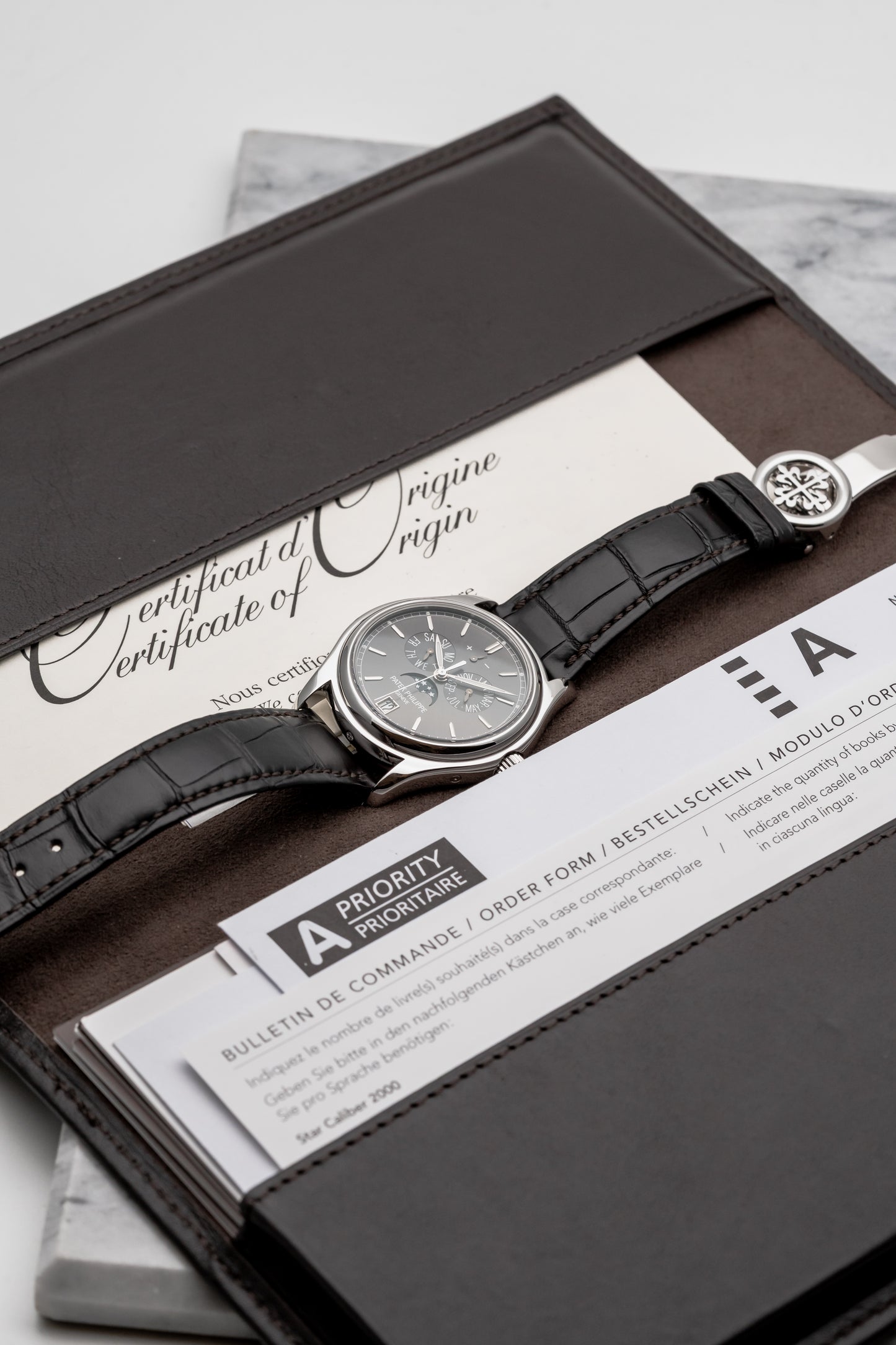 Patek Philippe Annual Calendar 5146P Platinum, Grey Dial