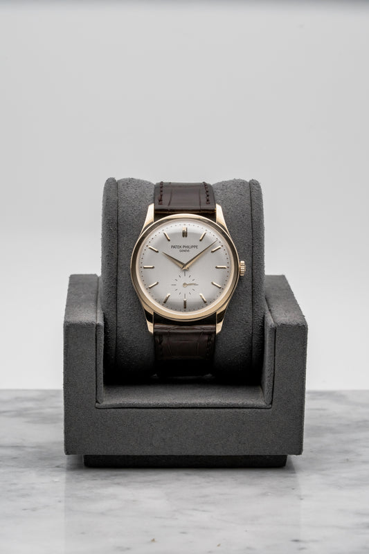 Patek Philippe Calatrava 5196R Rose Gold, Silver Dial
