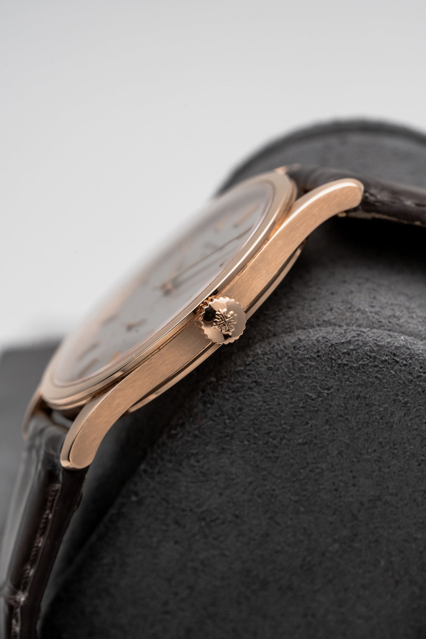Patek Philippe Calatrava 5196R-001 Silver Dial, Brown Strap