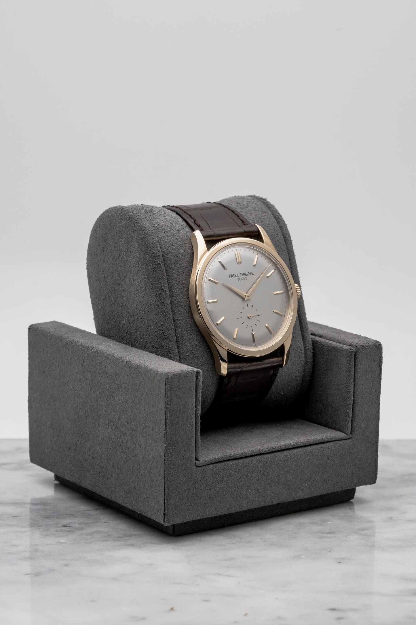 Patek Philippe Calatrava 5196R Rose Gold, Silver Dial