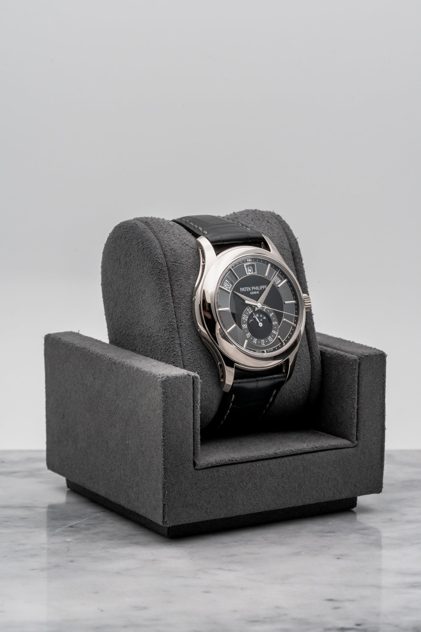 Patek Philippe Annual Calendar 5205G-010, Black/Slate Dial, White Gold