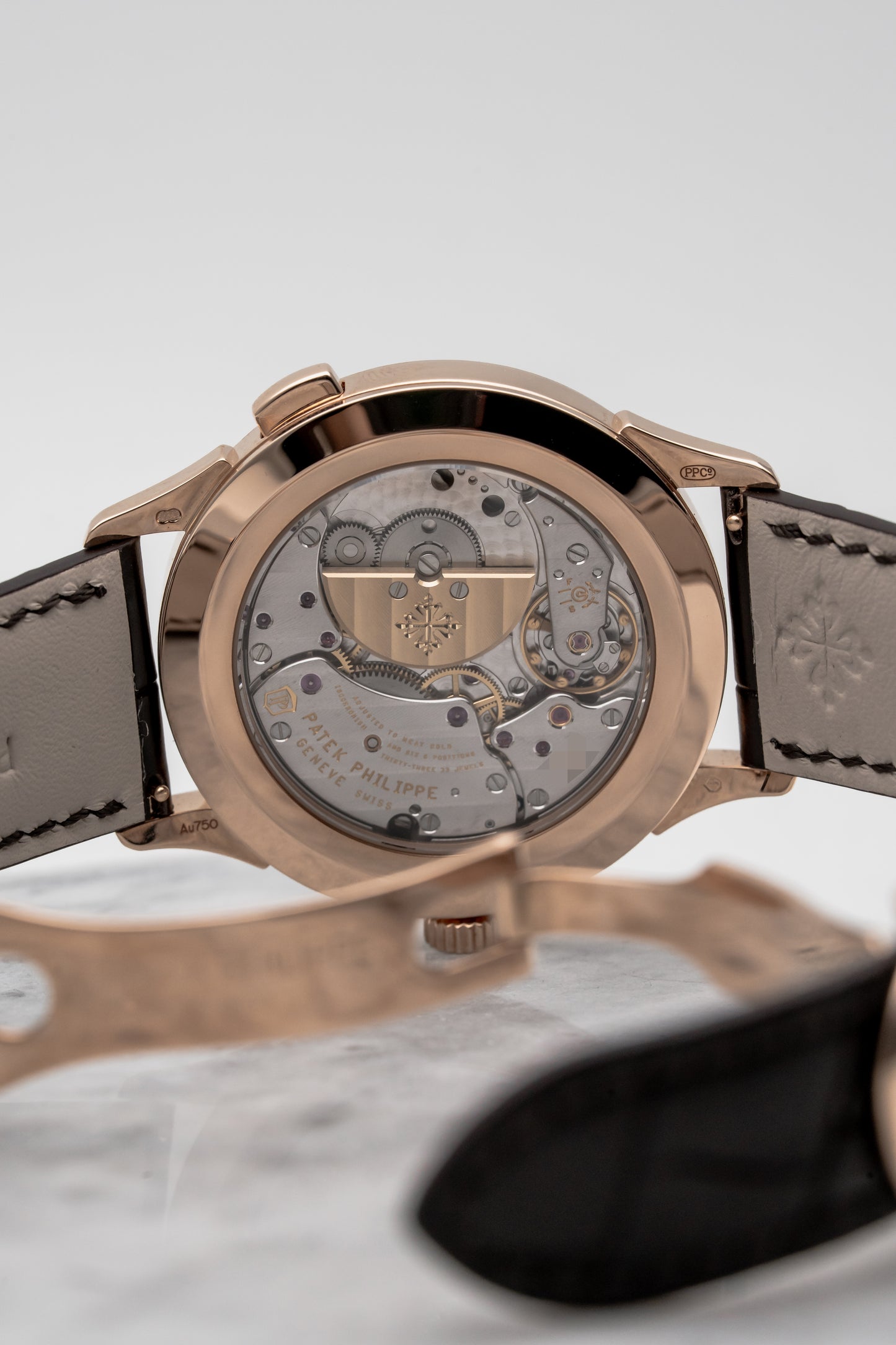 Patek Philippe World Time 5230R-001 Rose Gold Grey Guilloché Dial