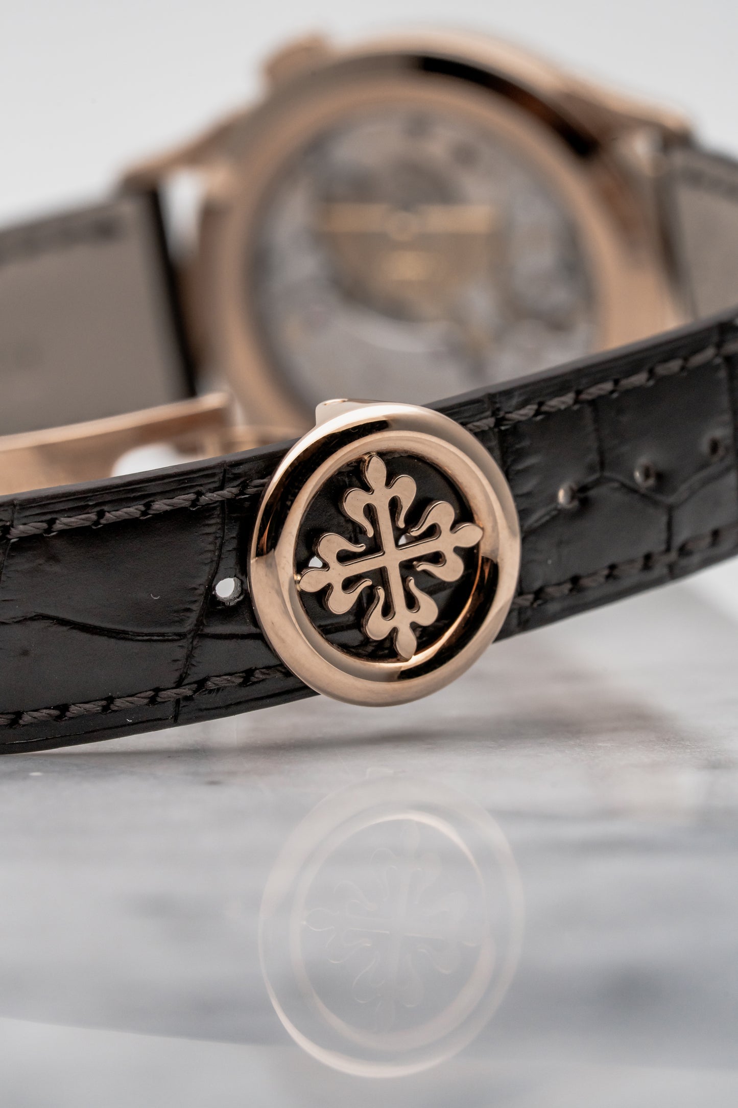 Patek Philippe World Time 5230R-001 Rose Gold Grey Guilloché Dial