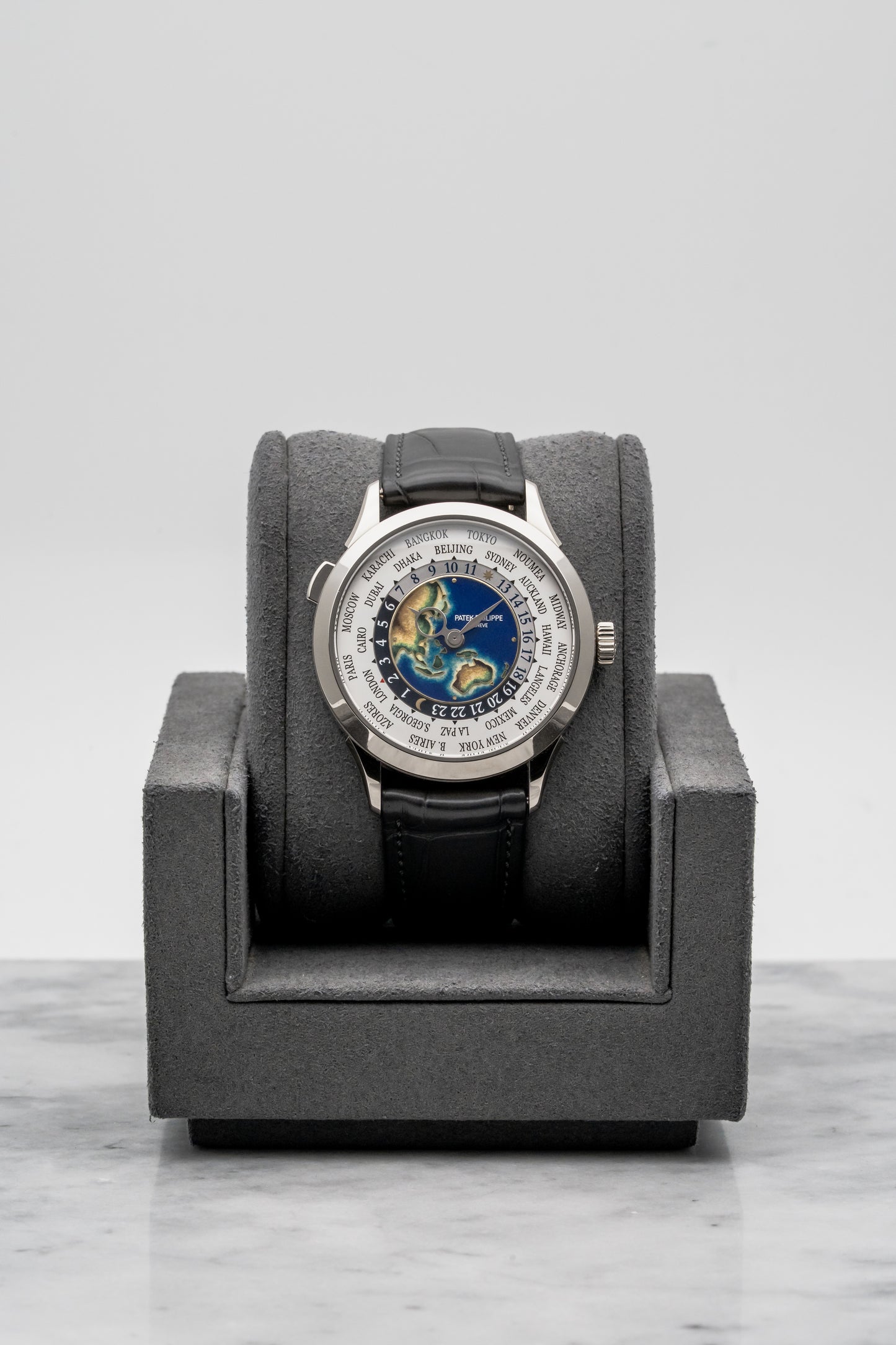 Patek Philippe World Time Enamel 5231G-001, Grand Feu Cloisonné Enamel Dial