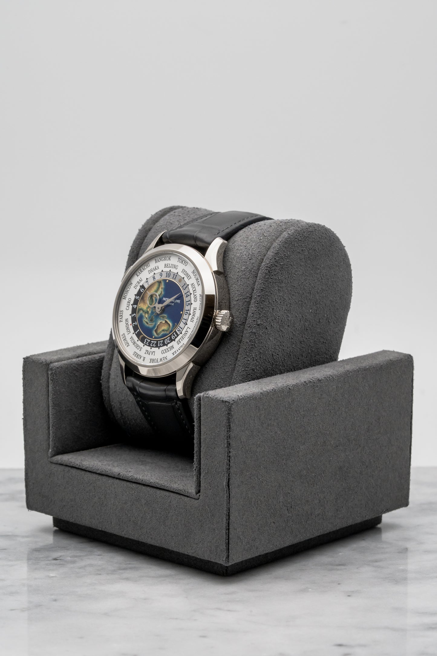 Patek Philippe World Time Enamel 5231G-001, Grand Feu Cloisonné Enamel Dial