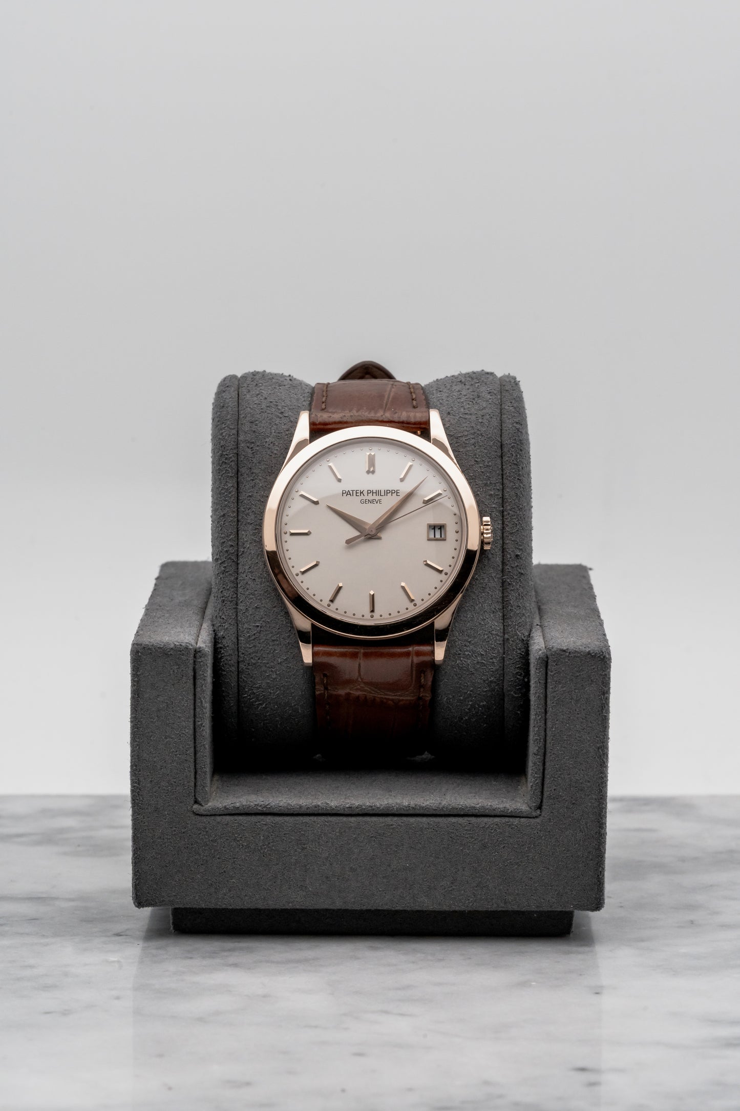 Patek Philippe Calatrava Automatic 5296R-010, Silver Dial, Rose Gold