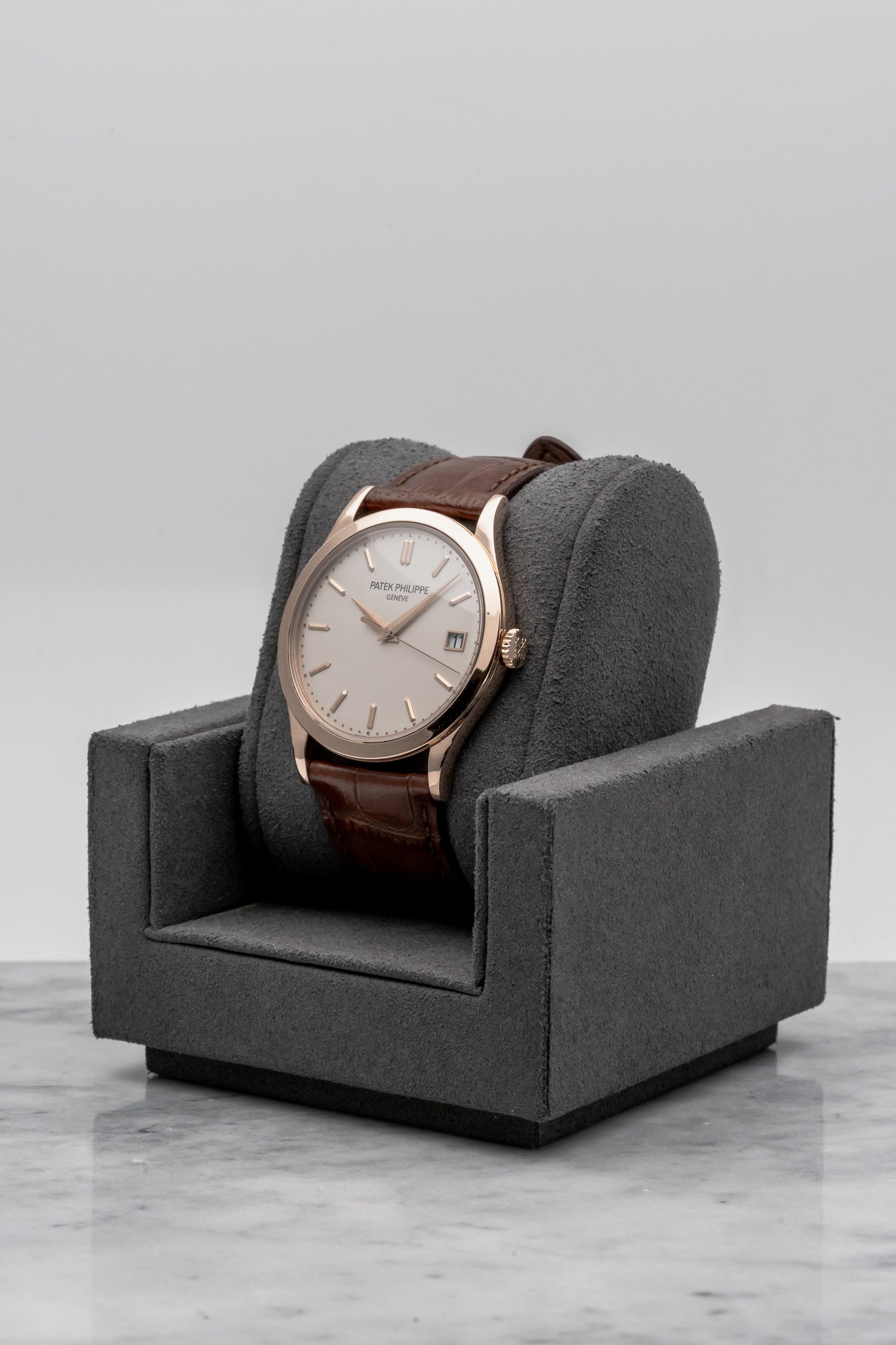 Patek Philippe Calatrava Automatic 5296R-010, Silver Dial, Rose Gold