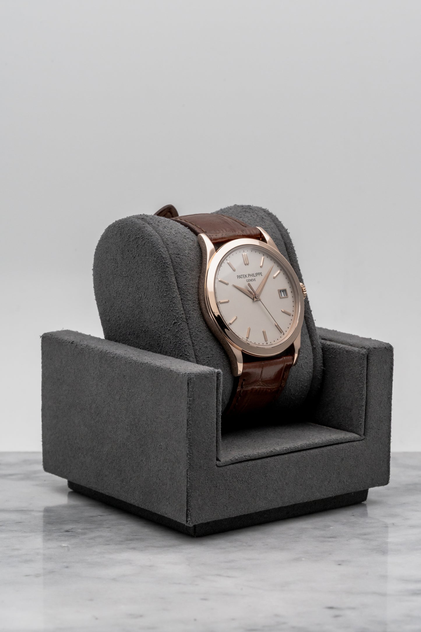 Patek Philippe Calatrava Automatic 5296R-010, Silver Dial, Rose Gold