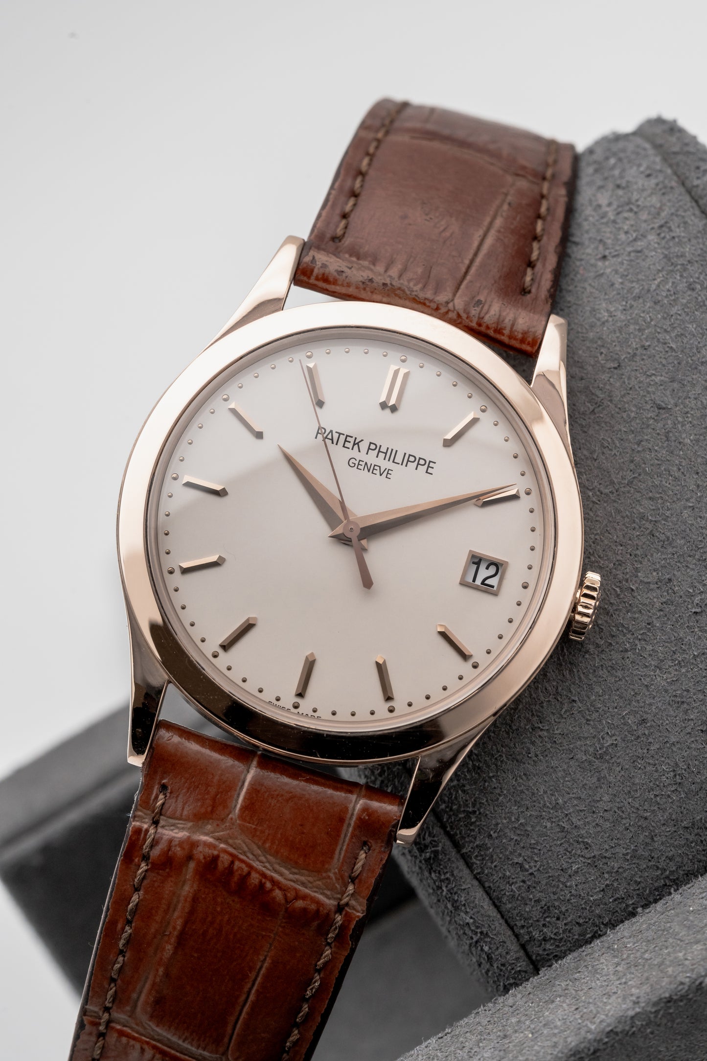Patek Philippe Calatrava Automatic 5296R-010, Silver Dial, Rose Gold
