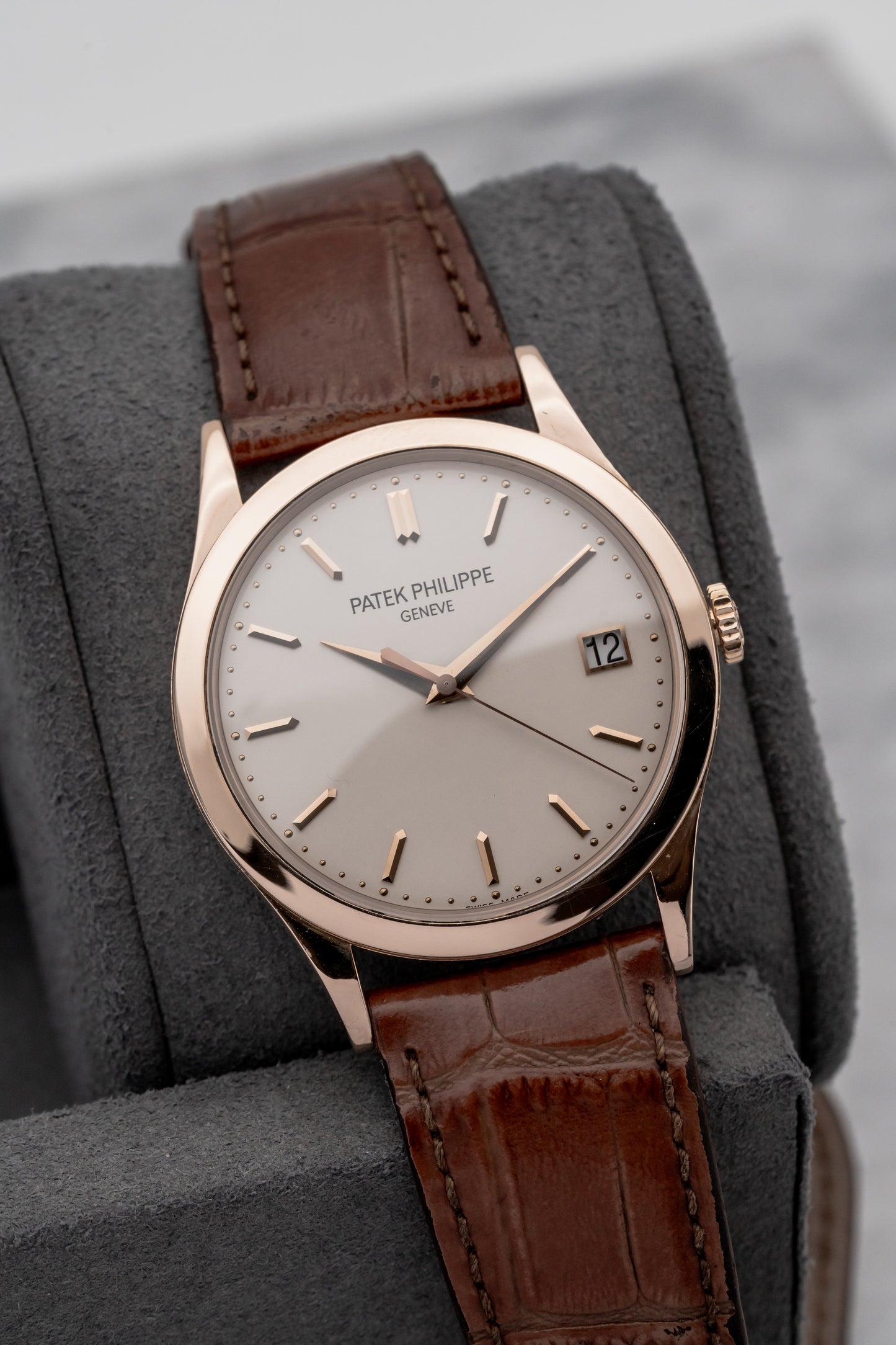 Patek Philippe Calatrava Automatic 5296R-010, Silver Dial, Rose Gold