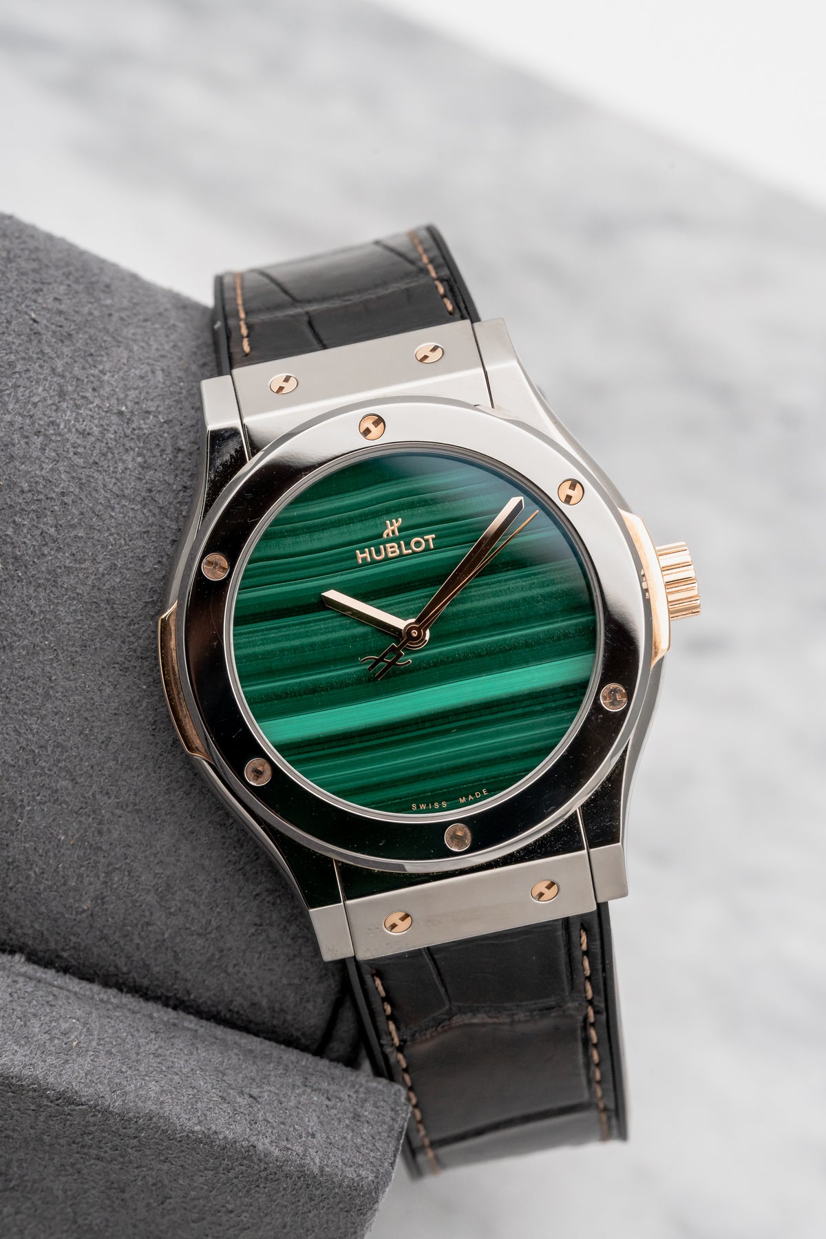Hublot Classic Fusion 42mm Elements Special Edition 542.NX.849M.LR.THG21 Malachite Dial