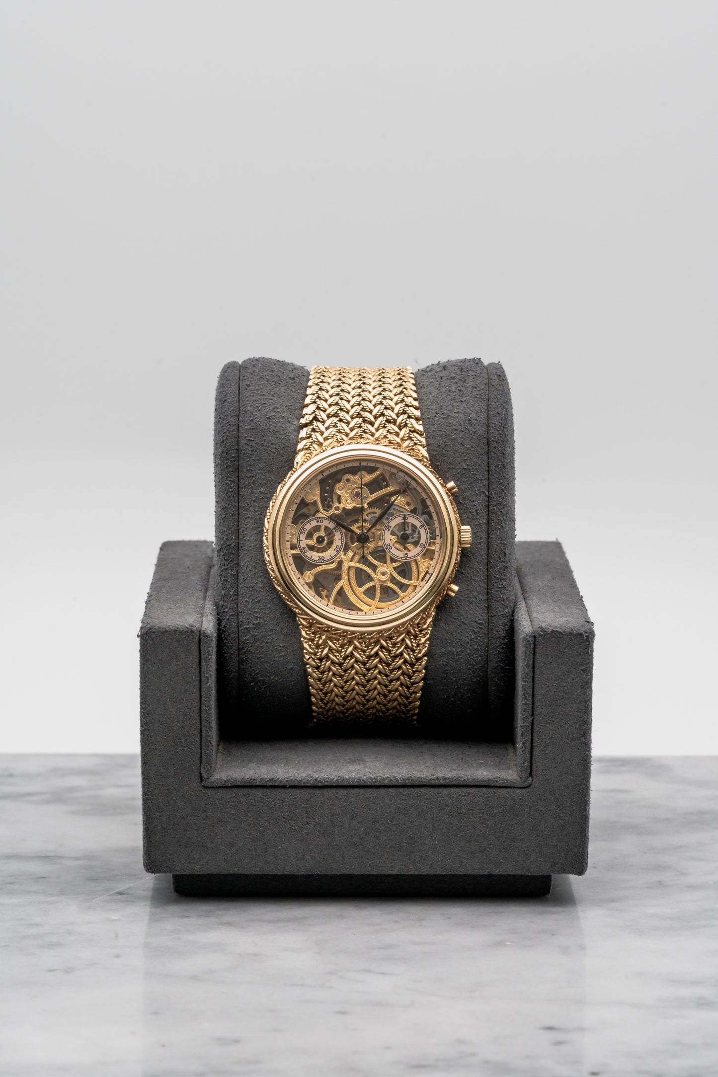 Audemars Piguet Chronograph Openworked 5556BA 18K Yellow Gold