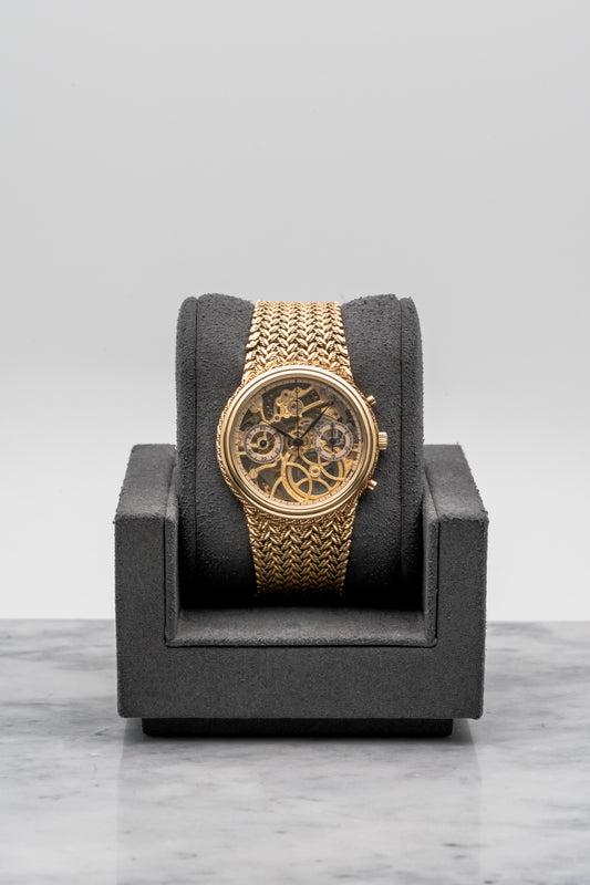 Audemars Piguet Chronograph Openworked 5556BA 18K Yellow Gold