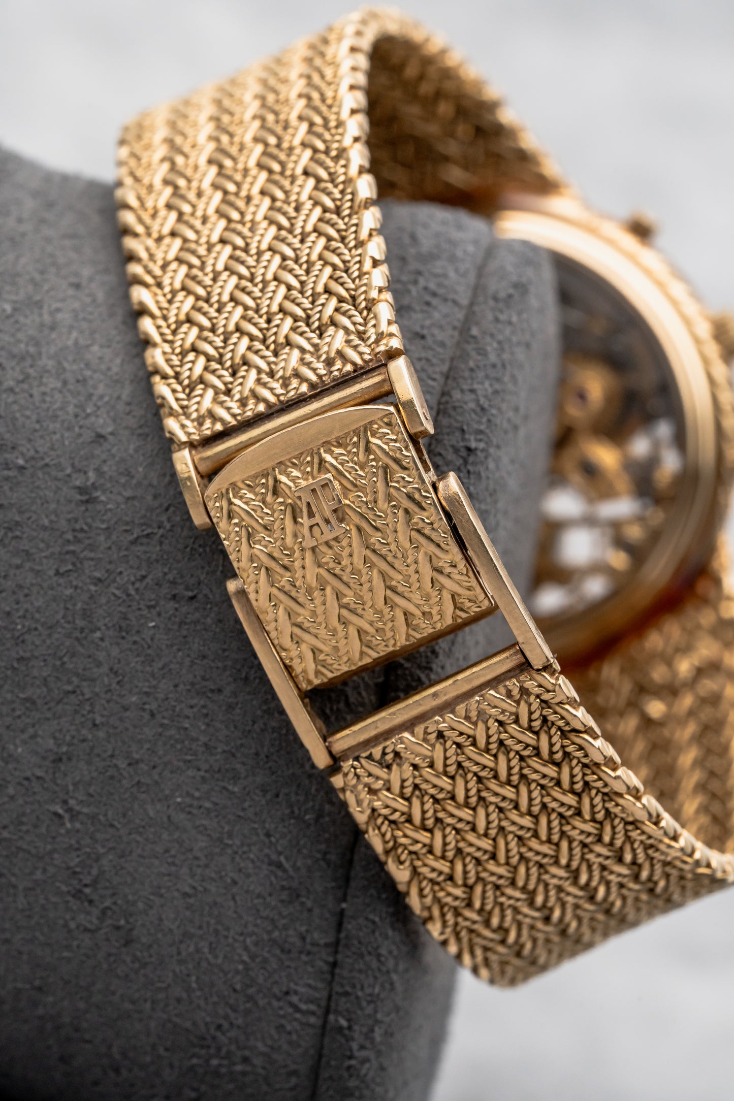 Audemars Piguet Chronograph Openworked 5556BA 18K Yellow Gold