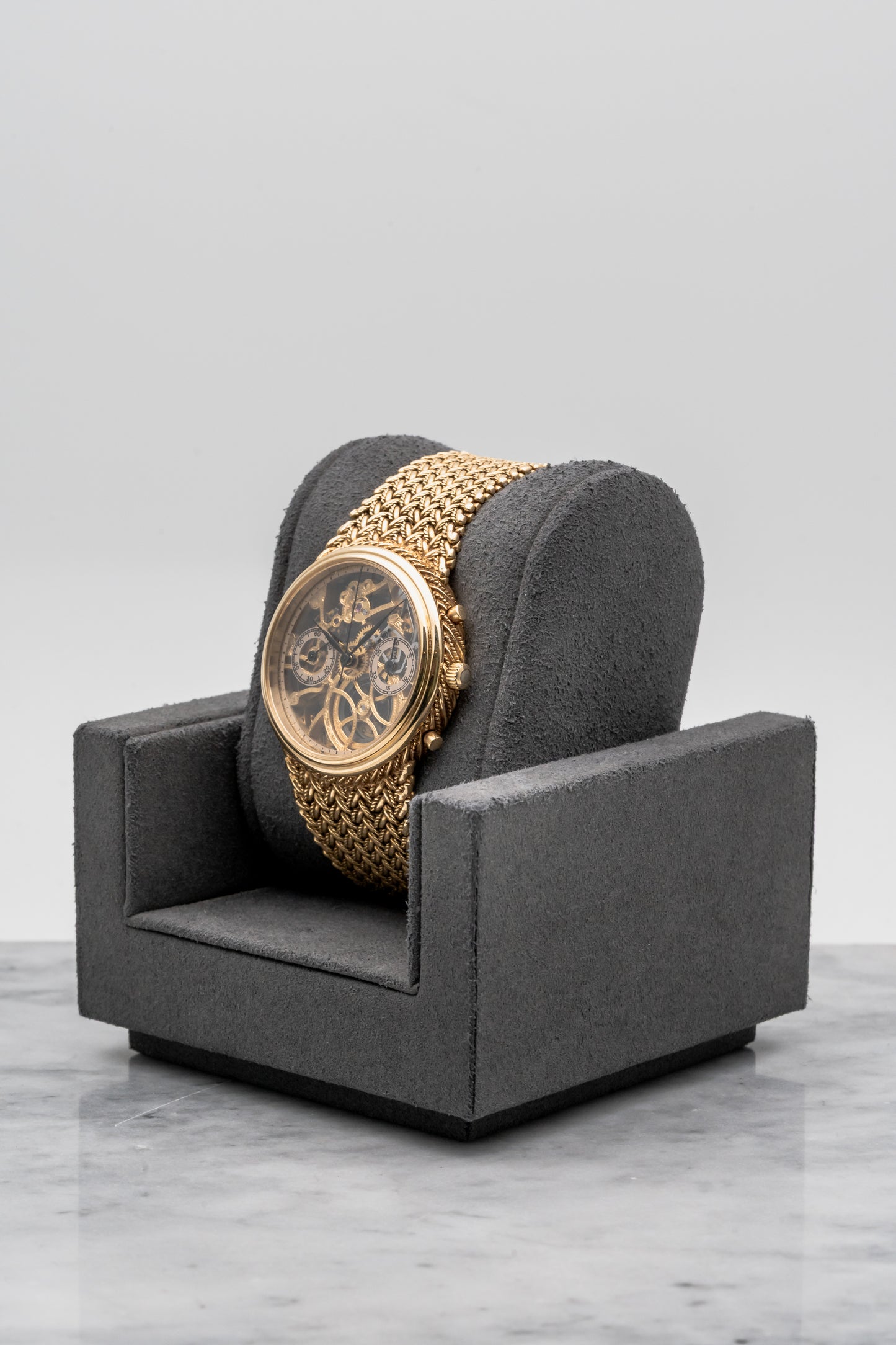 Audemars Piguet Chronograph Openworked 5556BA 18K Yellow Gold