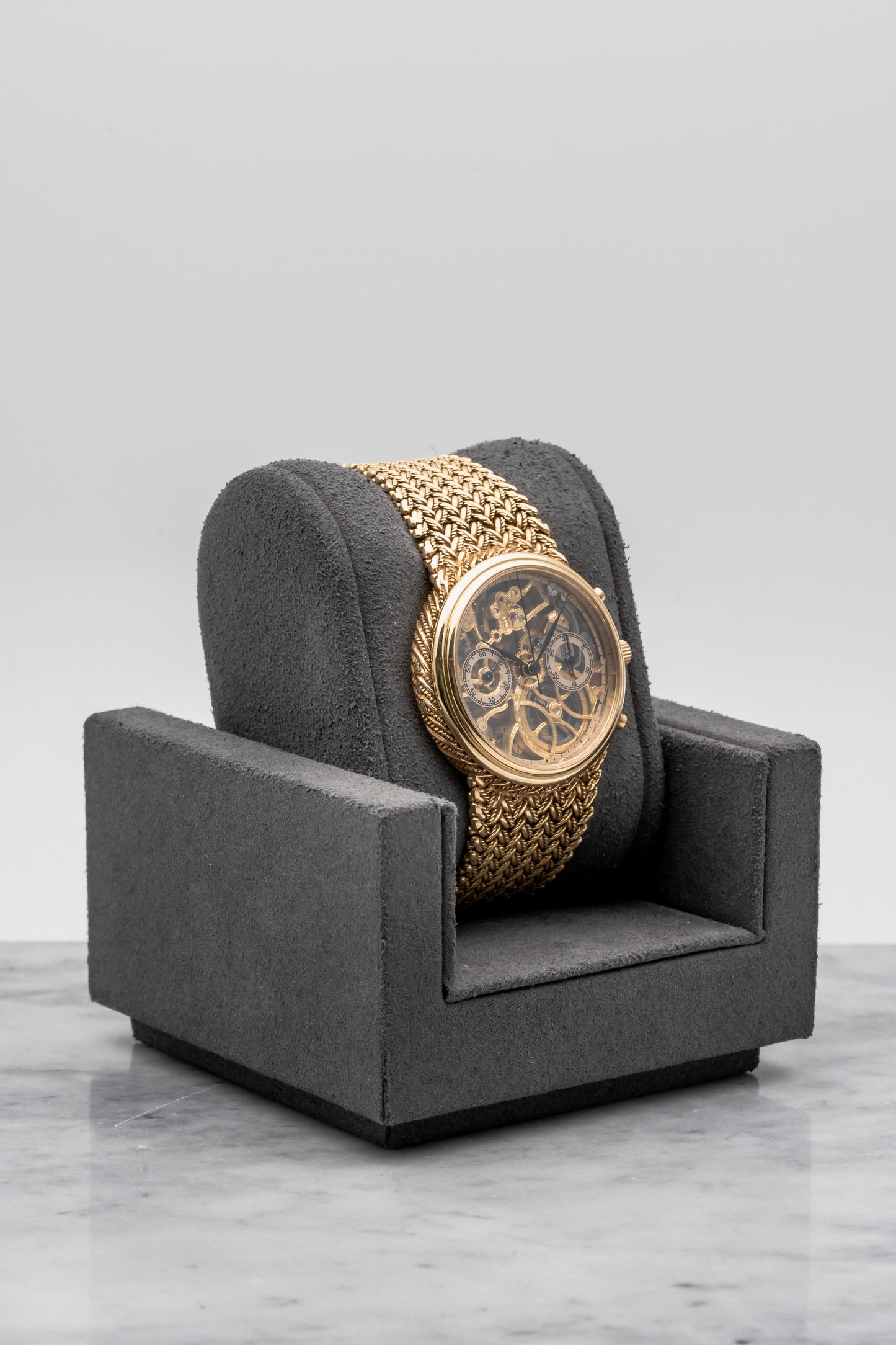Audemars Piguet Chronograph Openworked 5556BA 18K Yellow Gold