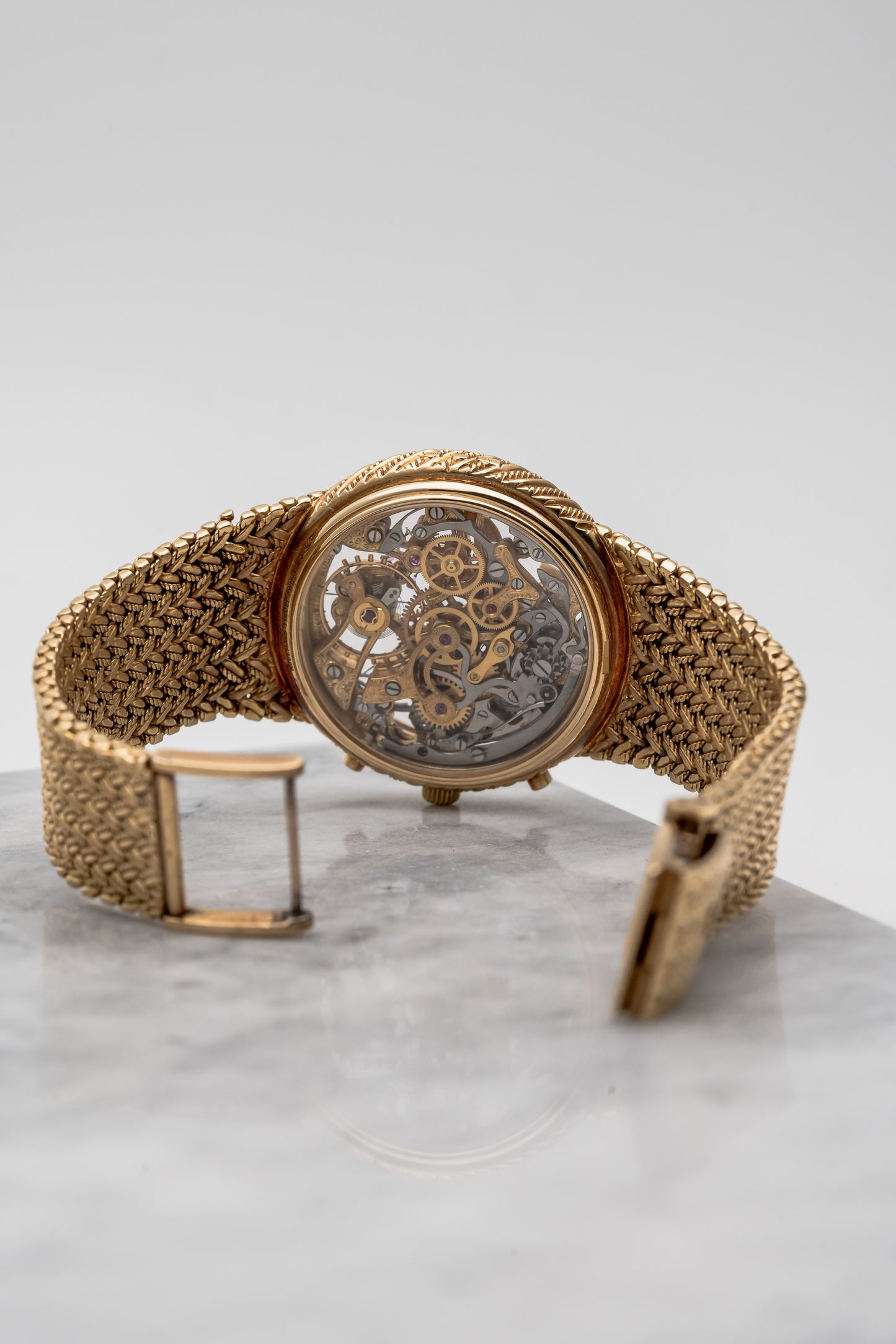Audemars Piguet Chronograph Openworked 5556BA 18K Yellow Gold