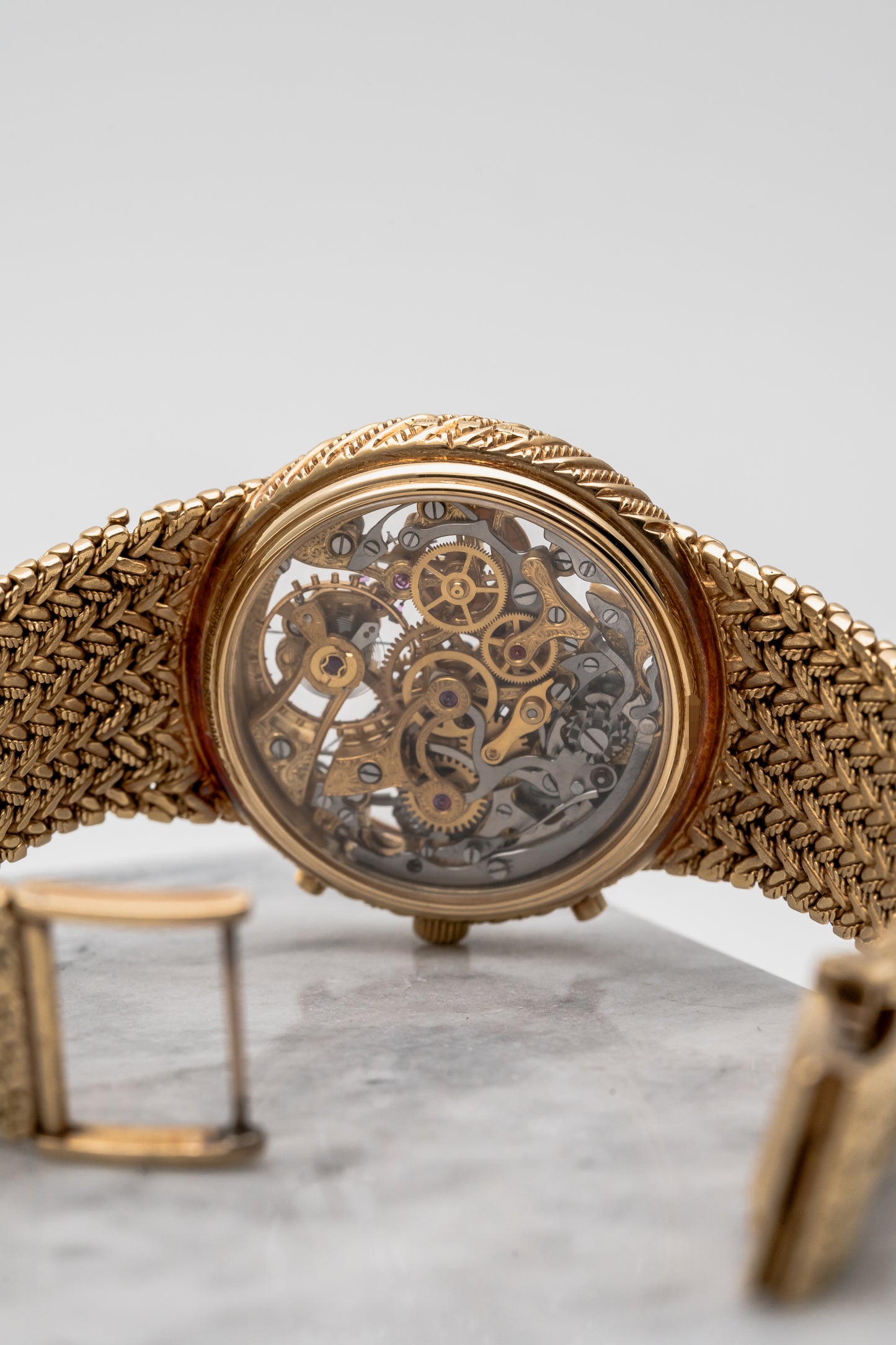 Audemars Piguet Chronograph Openworked 5556BA 18K Yellow Gold