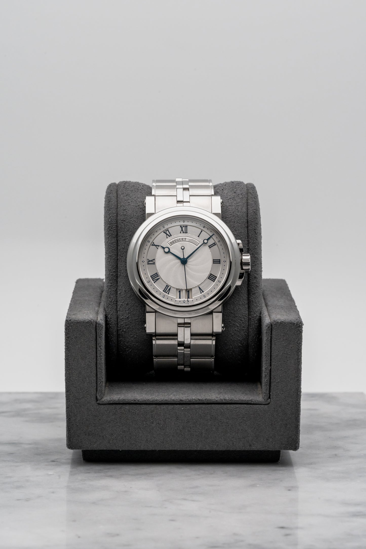 Breguet Marine 5817ST/12/SM0, Silver Guilloché Dial, Stainless Steel
