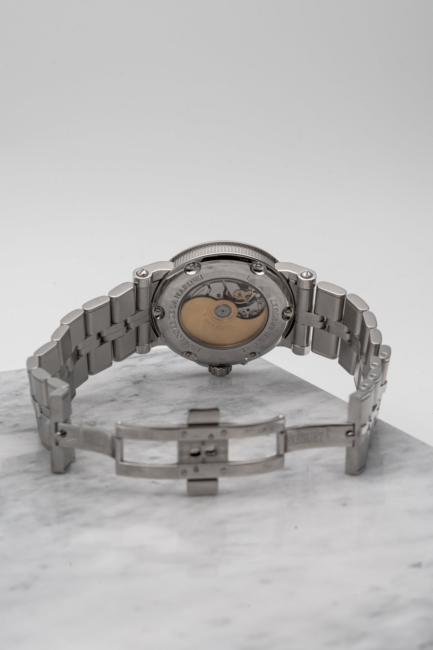 Breguet Marine Bracelet 581ST/12/SV0 Silver Guilloché Dial, Stainless Steel