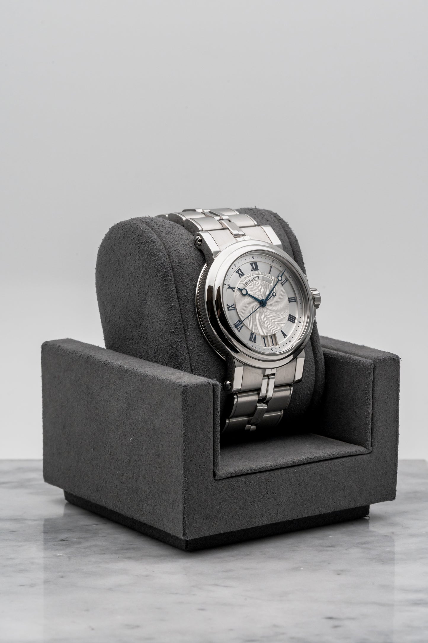 Breguet Marine 5817ST/12/SM0, Silver Guilloché Dial, Stainless Steel