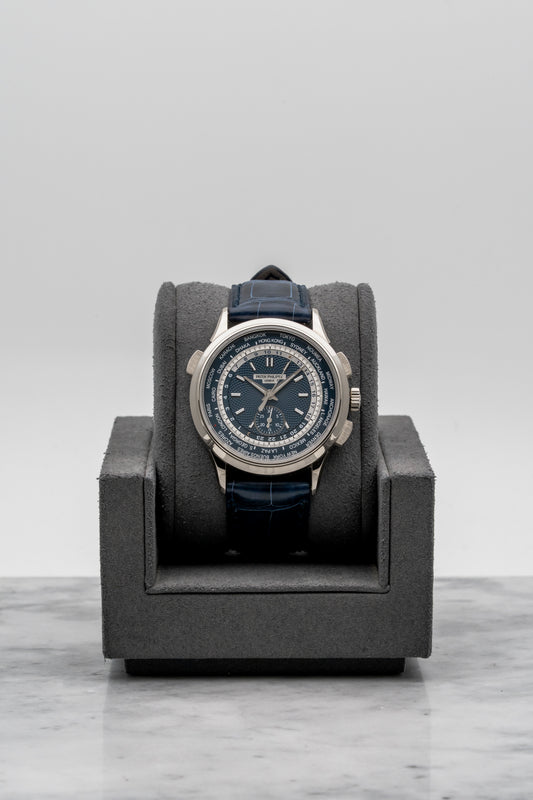 Patek Philippe World Time Chronograph 5930G, Blue Dial
