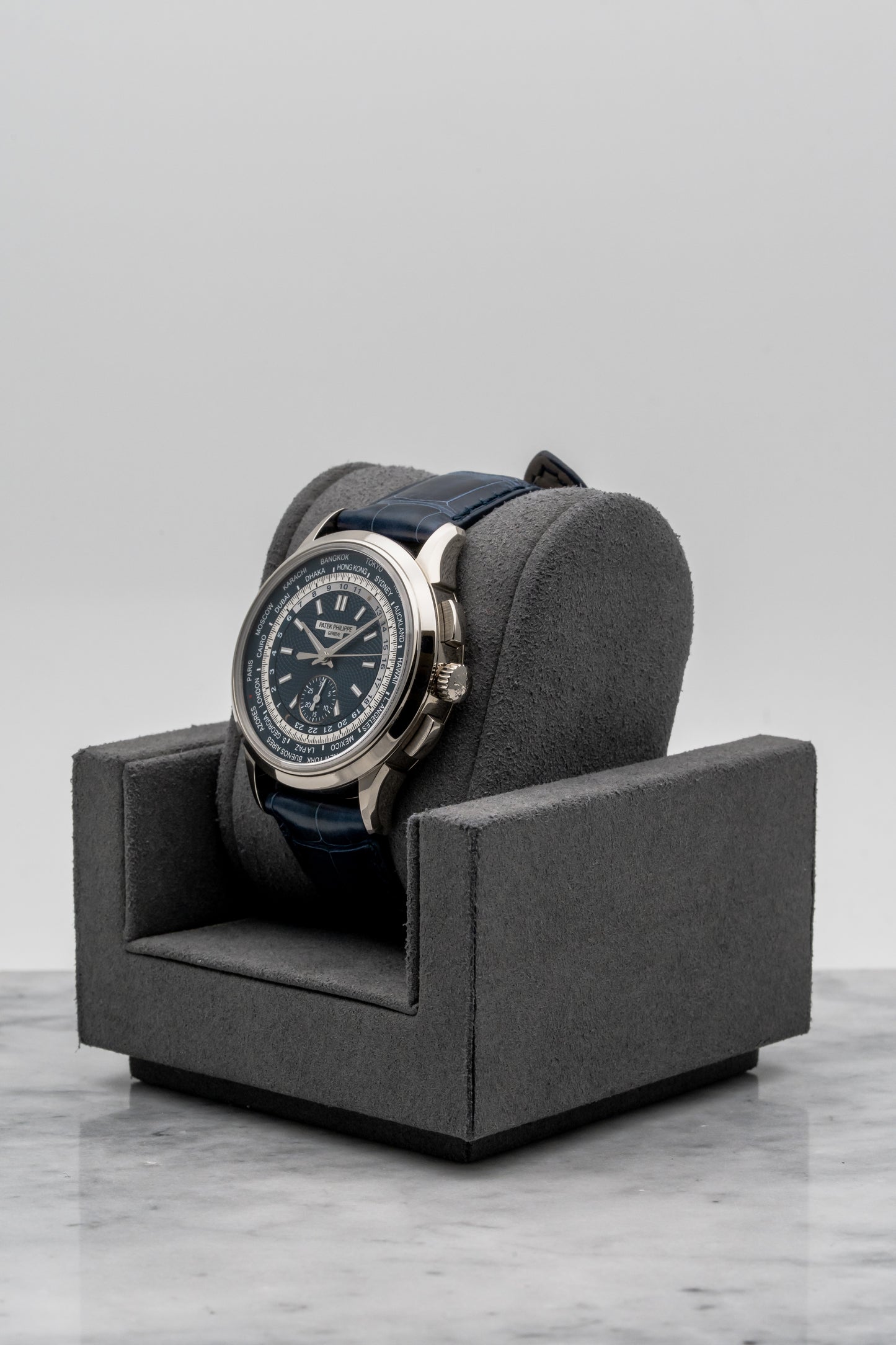 Patek Philippe World Time Chronograph 5930G, Blue Dial