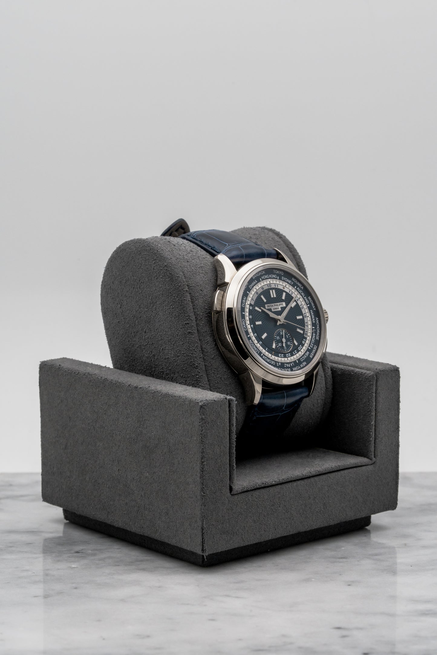 Patek Philippe World Time Chronograph 5930G, Blue Dial