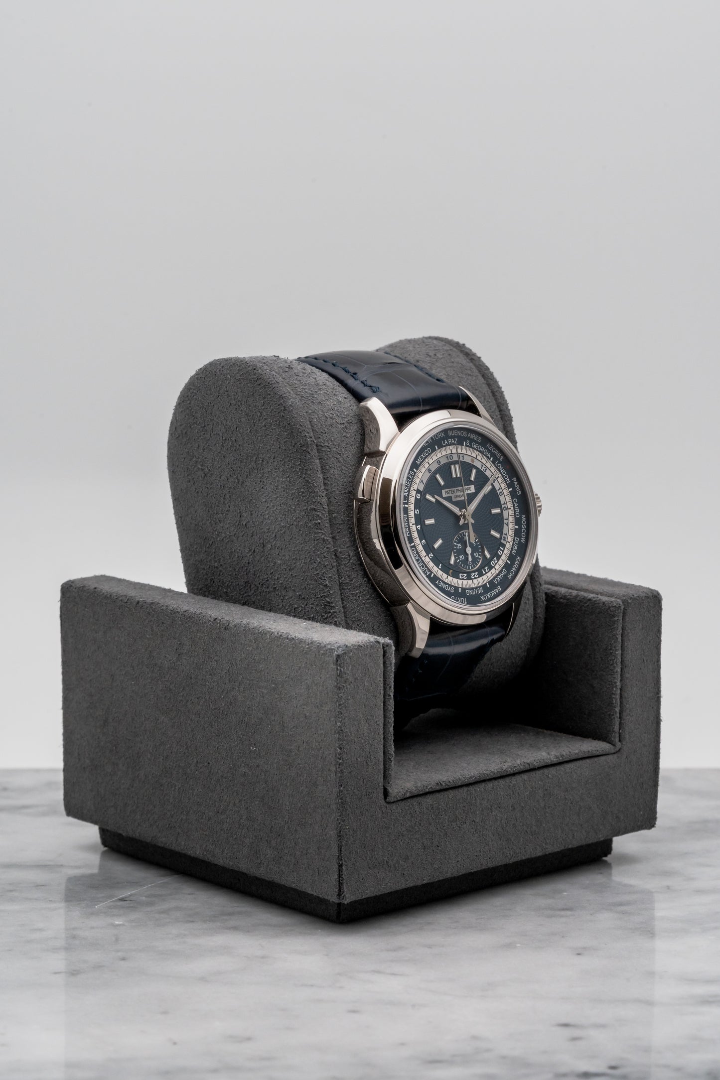 Patek Philippe World Time Chronograph 5930G, Blue Dial