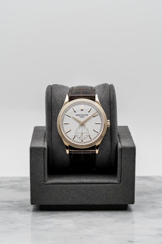 Patek Philippe Calatrava 6119R – 18K Rose Gold, Clous de Paris Bezel