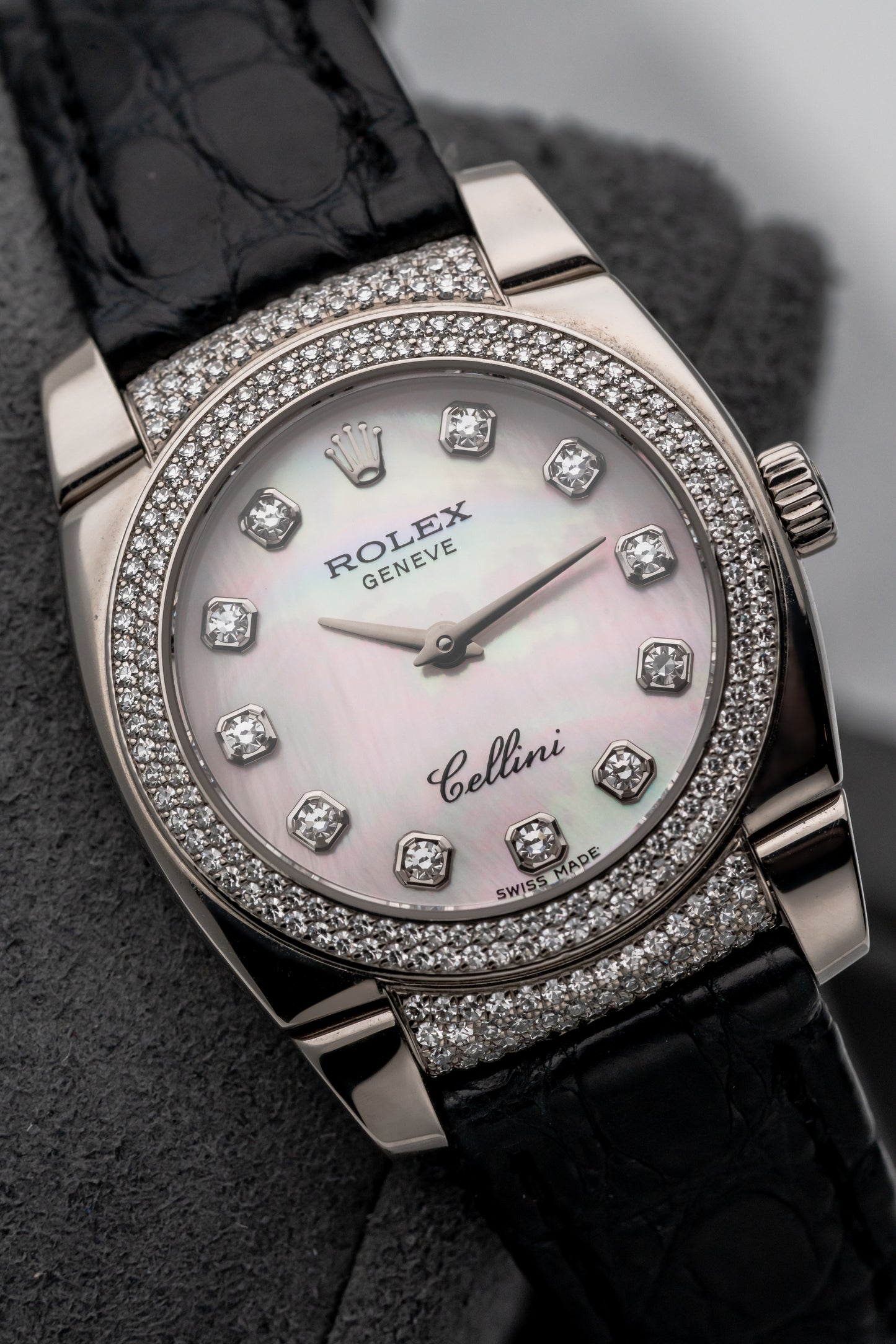 Rolex Cellini 6311/9 MOP Pave Dial