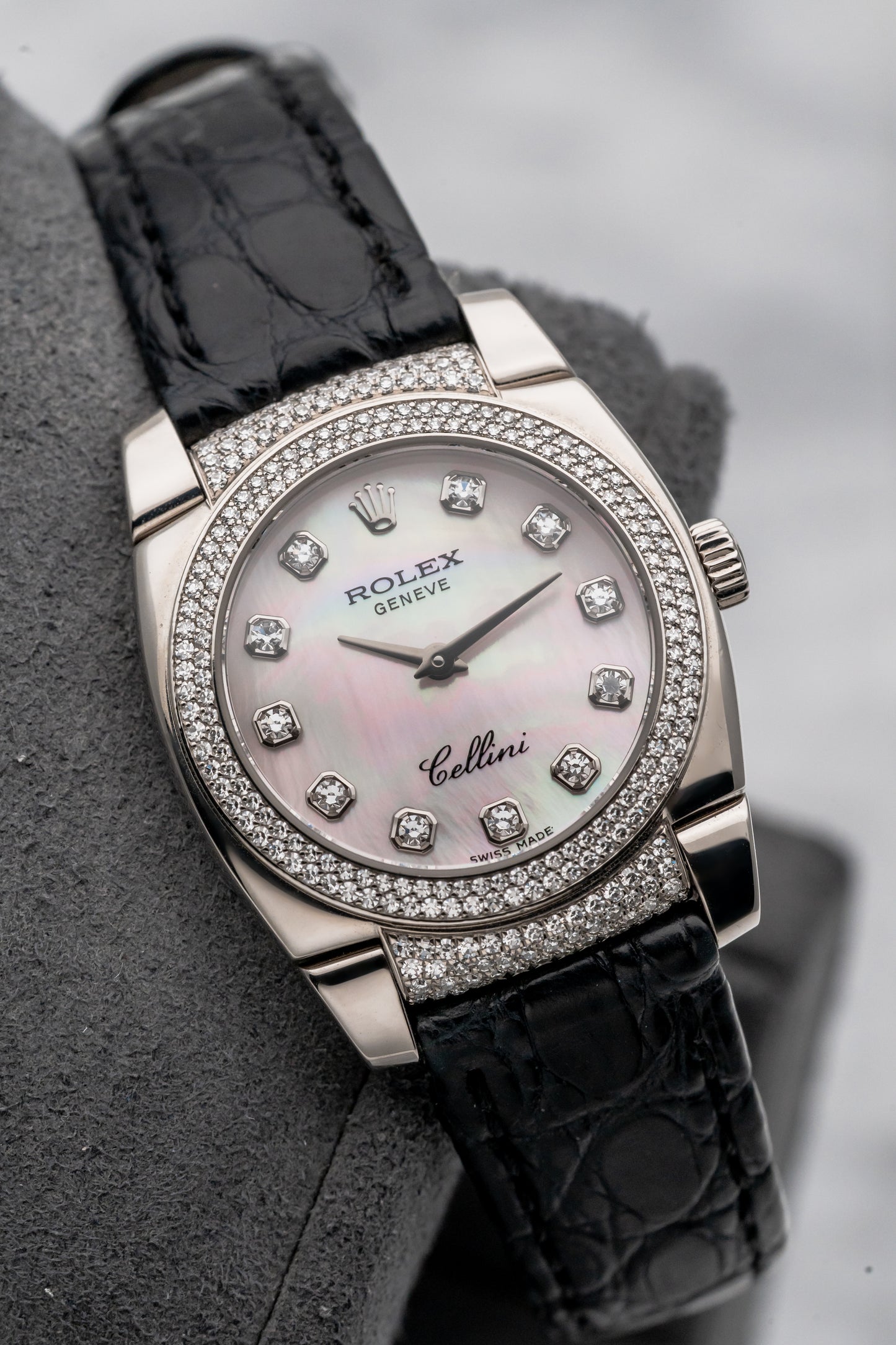 Rolex Cellini 6311/9 MOP Pave Dial