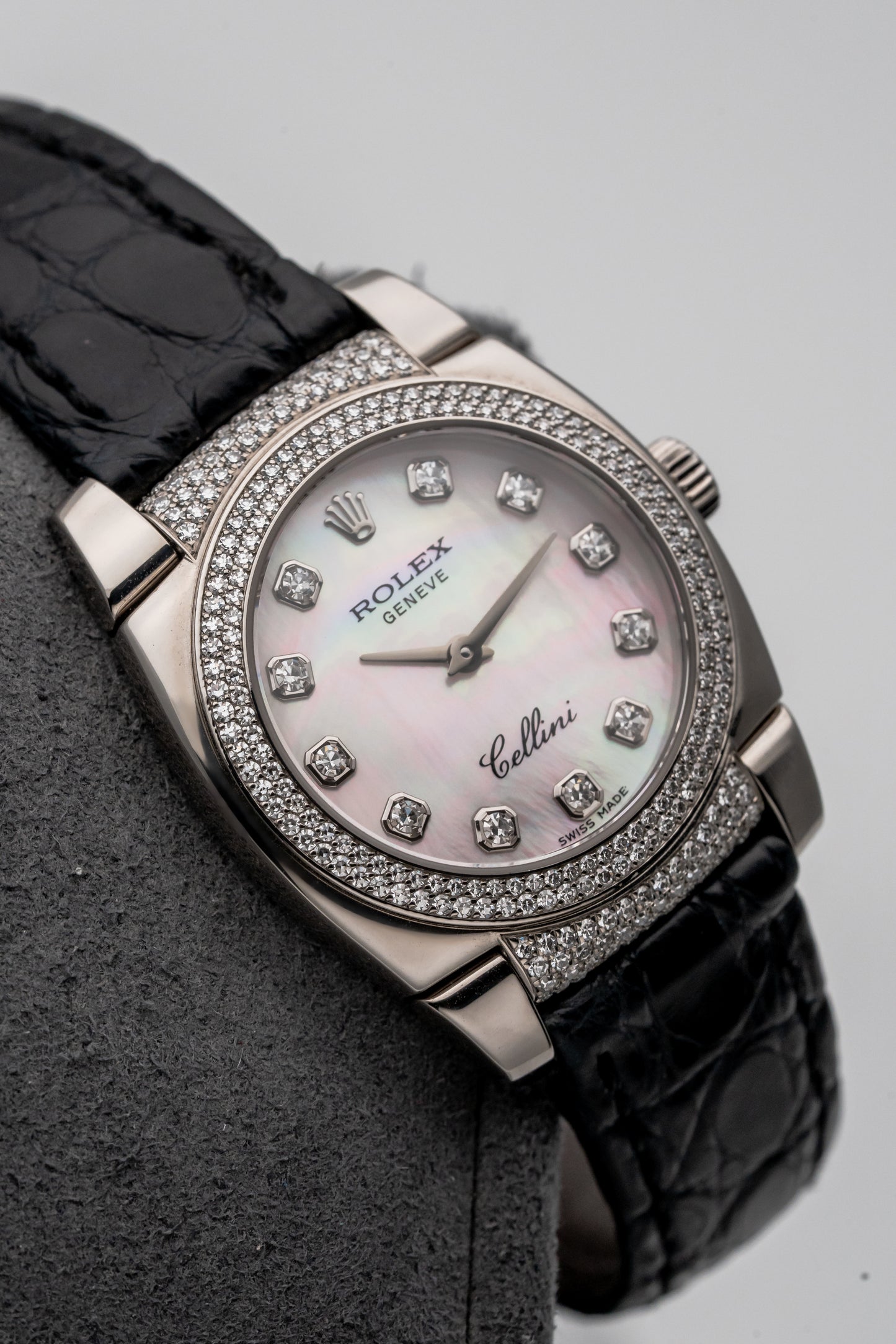 Rolex Cellini 6311/9 MOP Pave Dial
