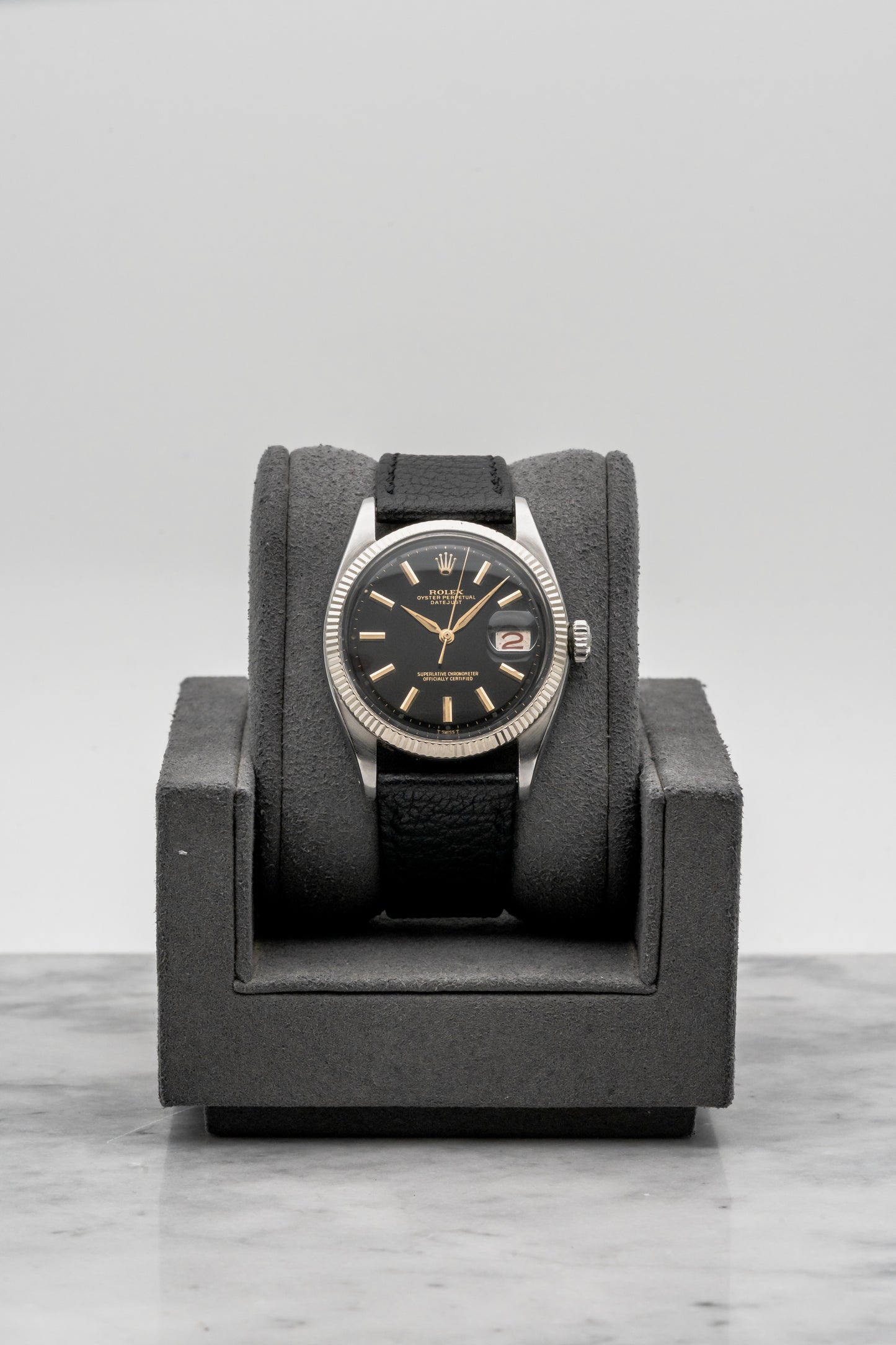 Rolex Datejust 6605, Black Gilt Dial