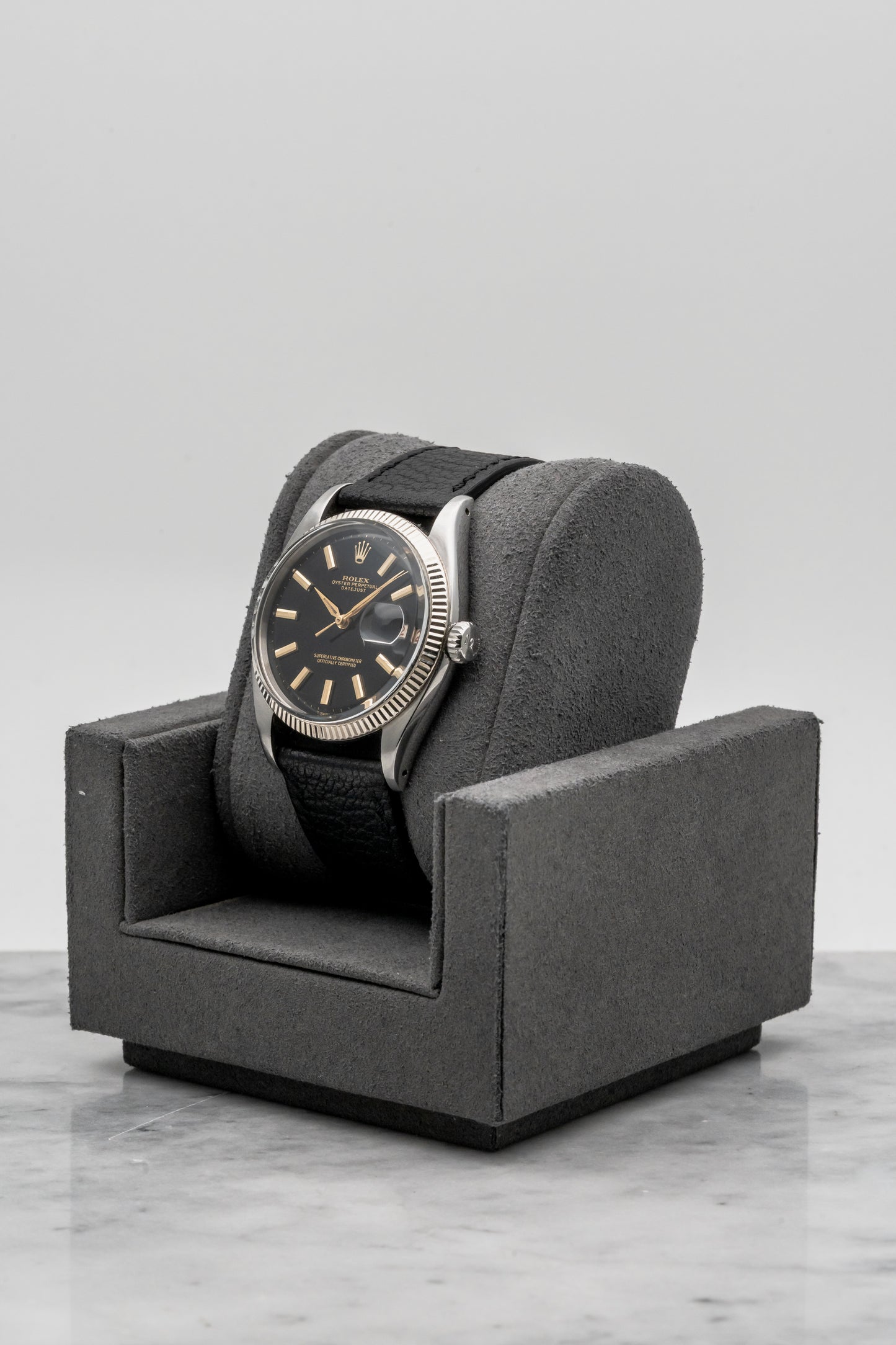 Rolex Datejust 6605, Black Gilt Dial