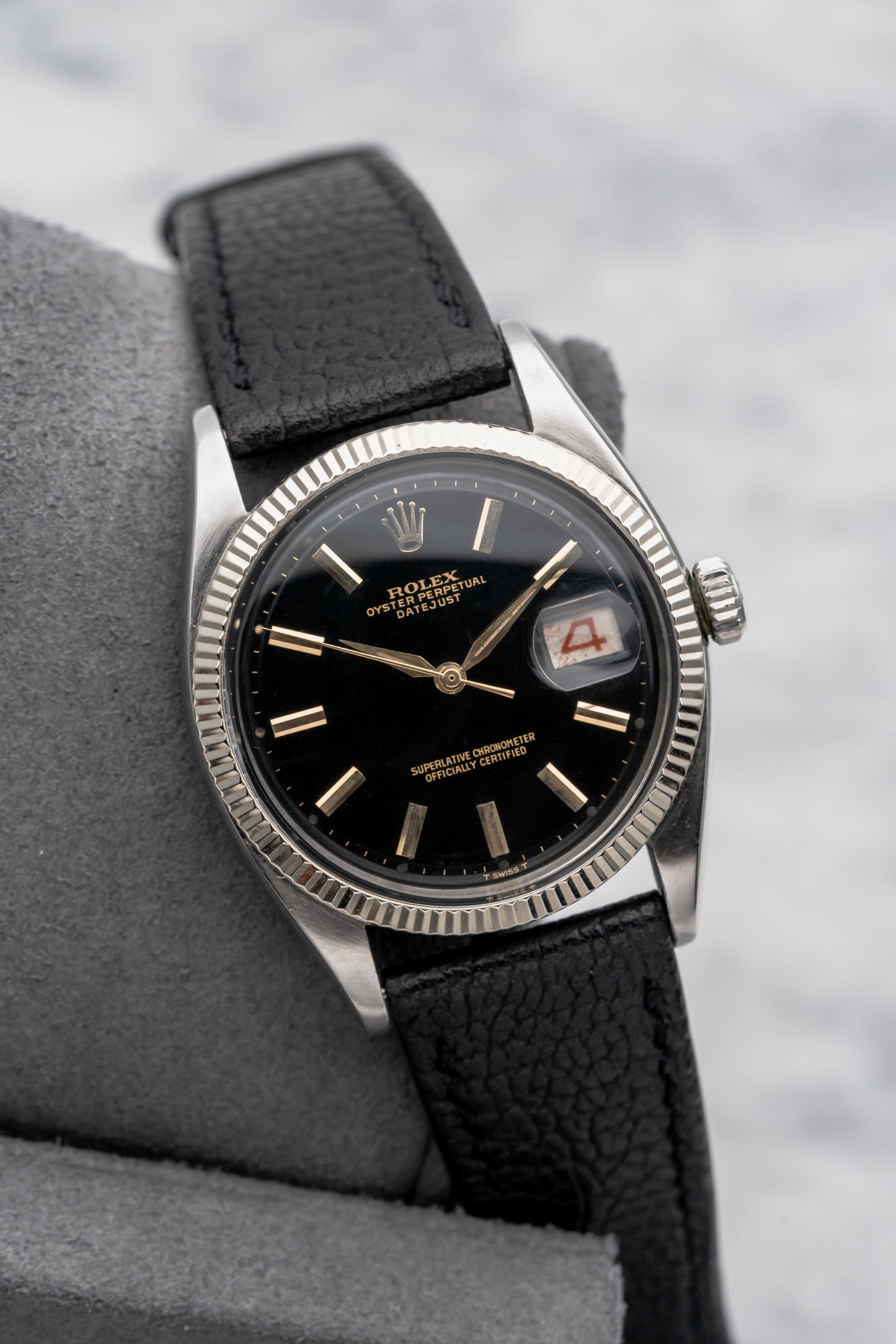 Rolex Datejust 6605, Black Gilt Dial