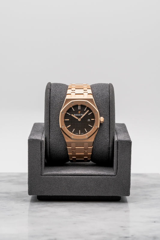 Audemars Piguet Royal Oak 67650OR Rose Gold Brown Dial