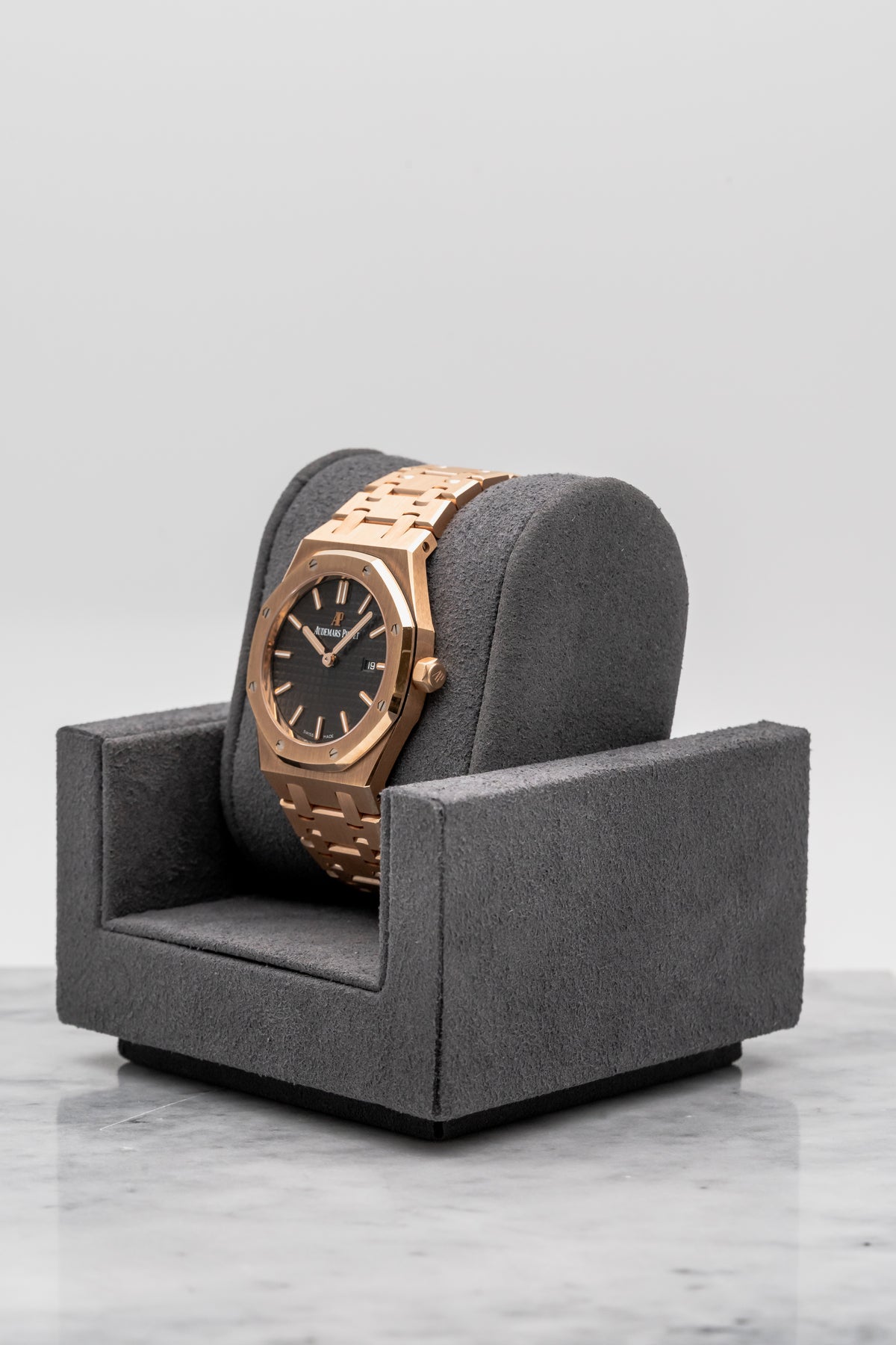 Audemars Piguet Royal Oak 67650OR Rose Gold Brown Dial