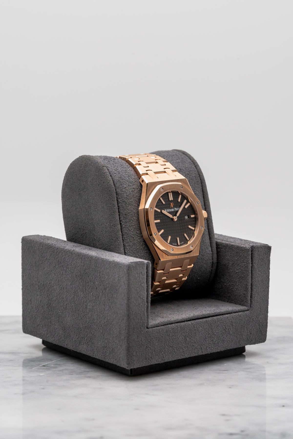 Audemars Piguet Royal Oak 67650OR Rose Gold Brown Dial