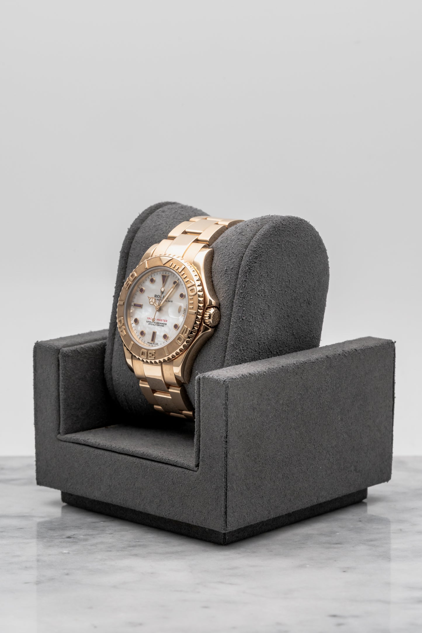 Rolex Yacht-Master 68628, Mother-of-Pearl Ruby Dial, Yellow Gold